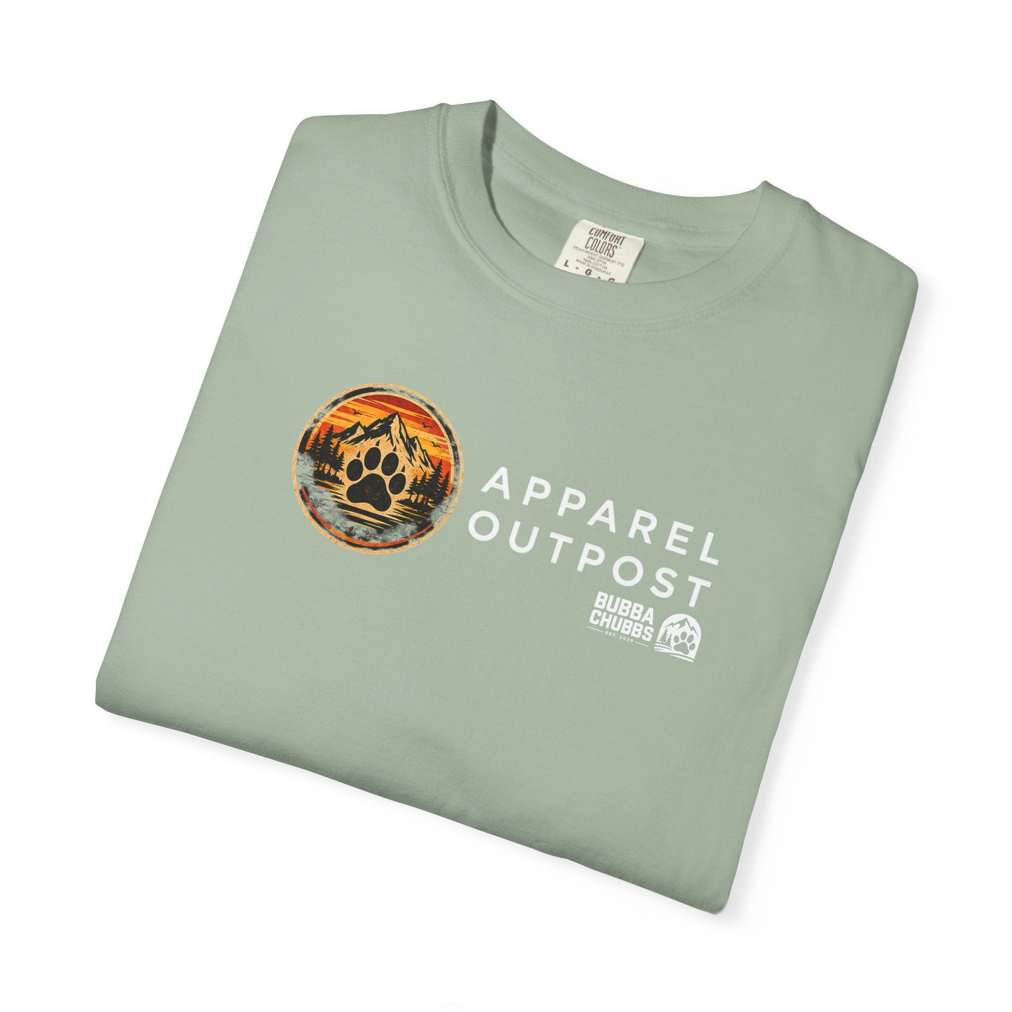 Apparel Outpost Sunset Logo T-Shirt Printify