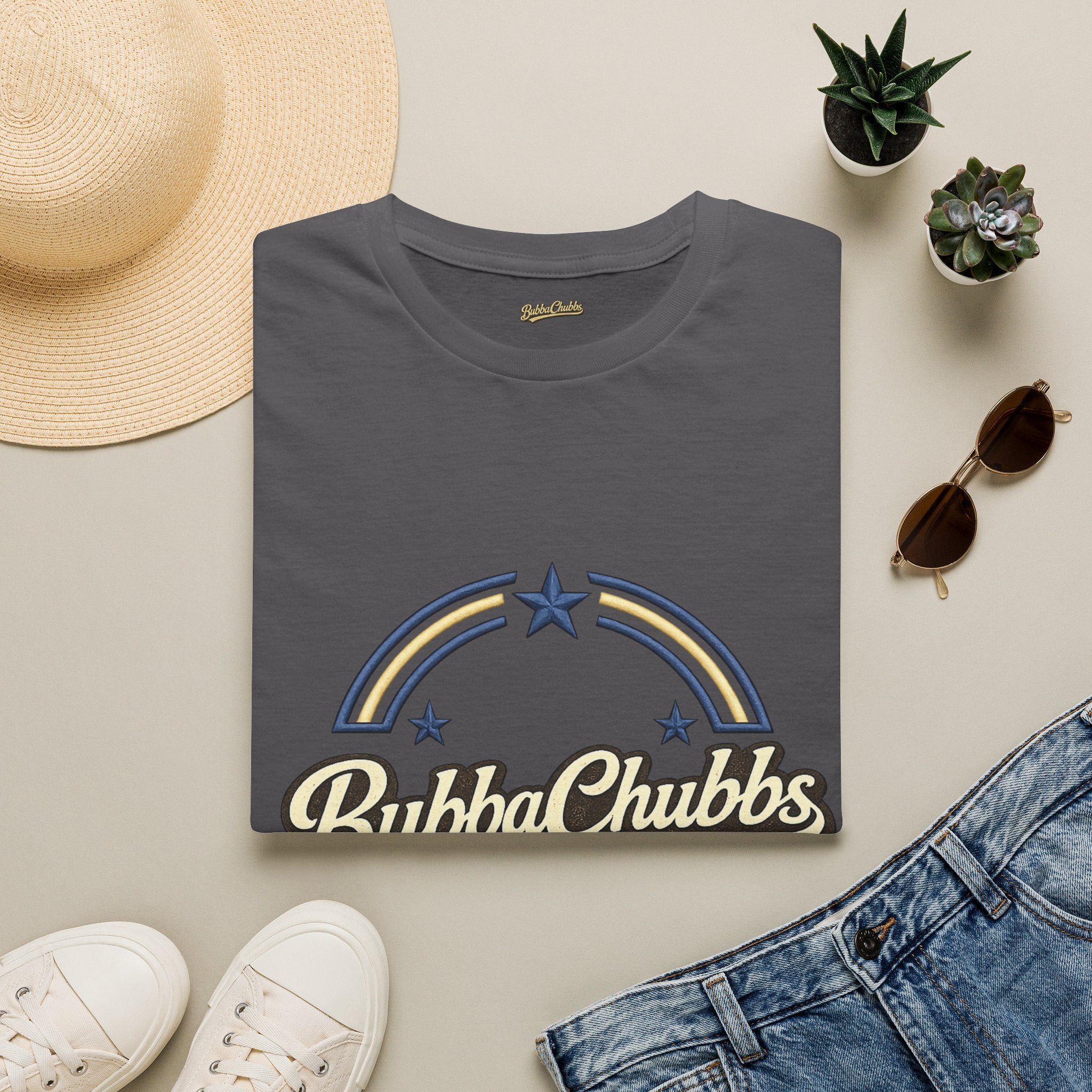 BubbaChubbs Summer Logo Graphic Tee Printify