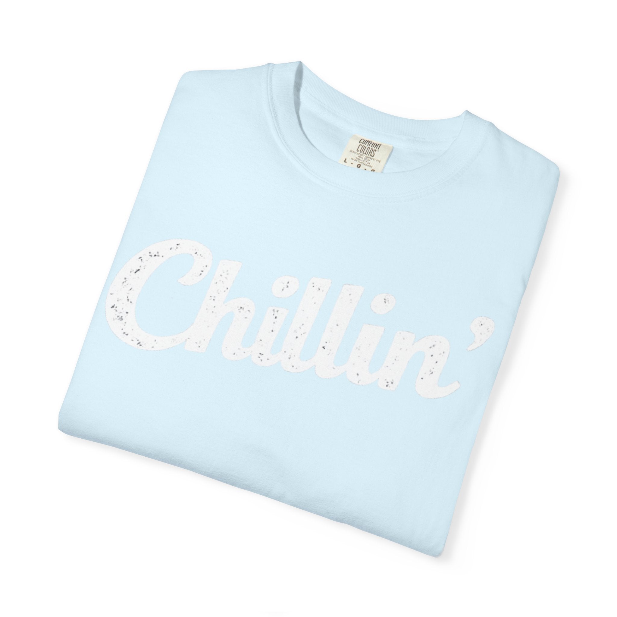 BubbaChubbs Chillin’ White Lettering Tee - BubbaChubbs Brand