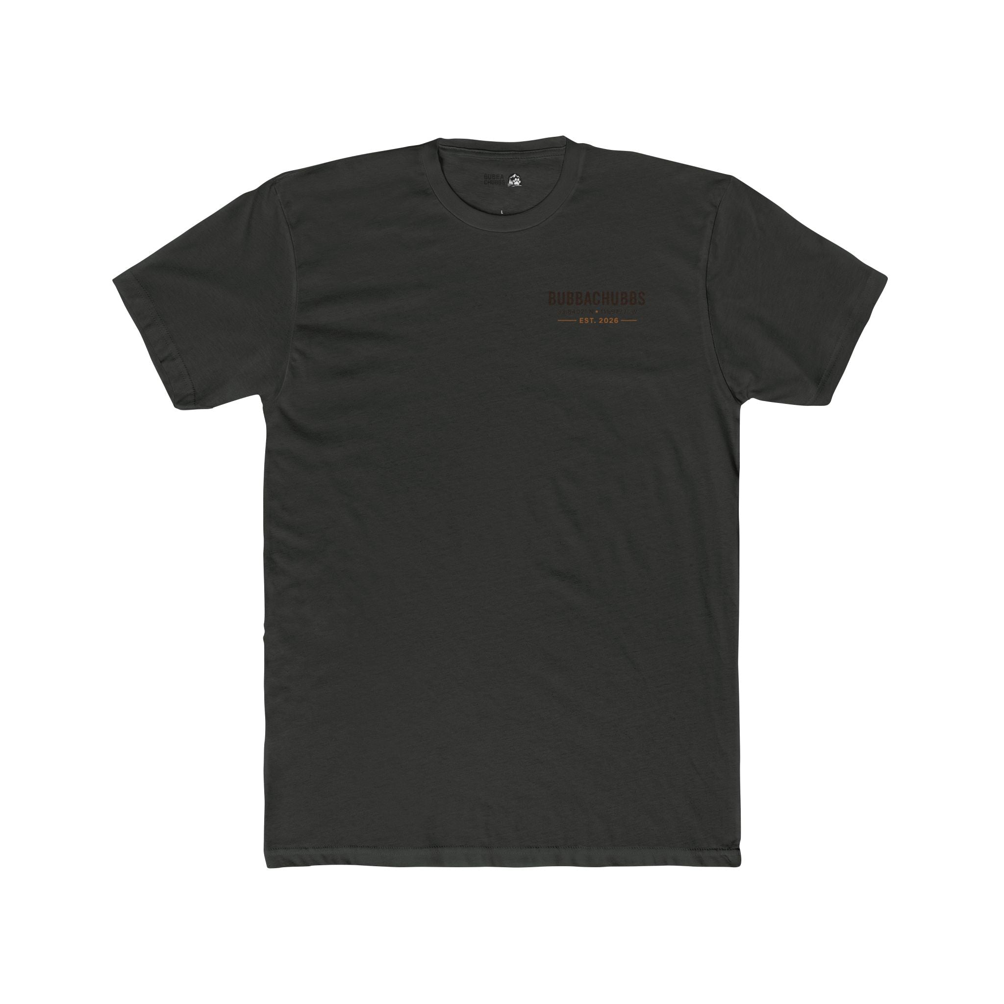BubbaChubbs Minimal Logo Tee — Classic White Cotton Crew - BubbaChubbs Brand