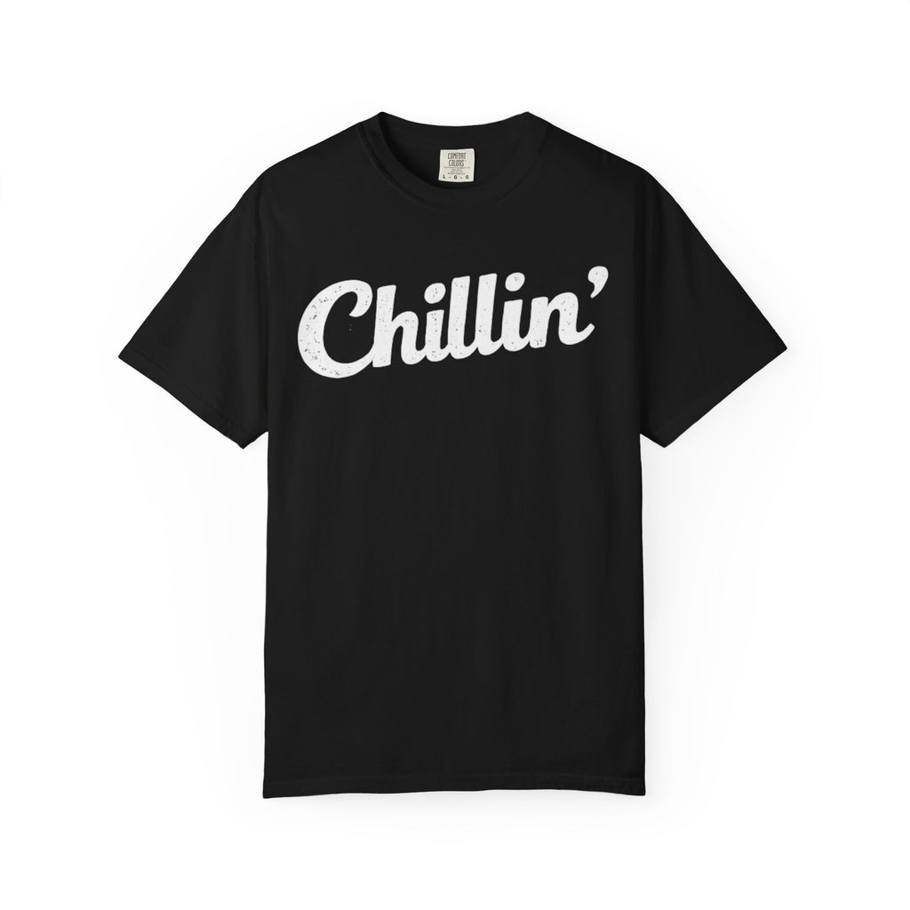 BubbaChubbs Chillin’ White Lettering Tee - BubbaChubbs Brand