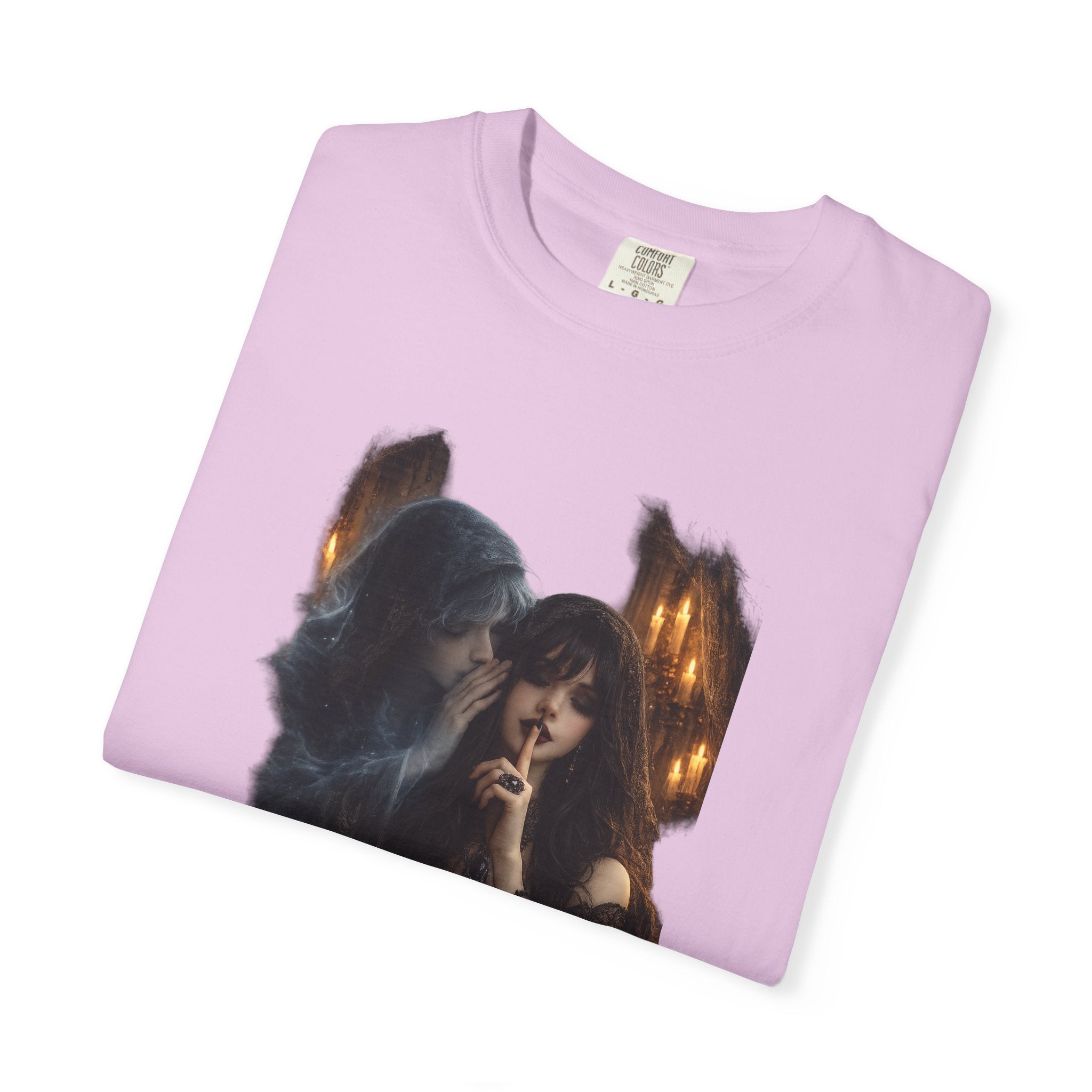 BubbaChubbs Goth Vibe Whispering Style Tee Printify