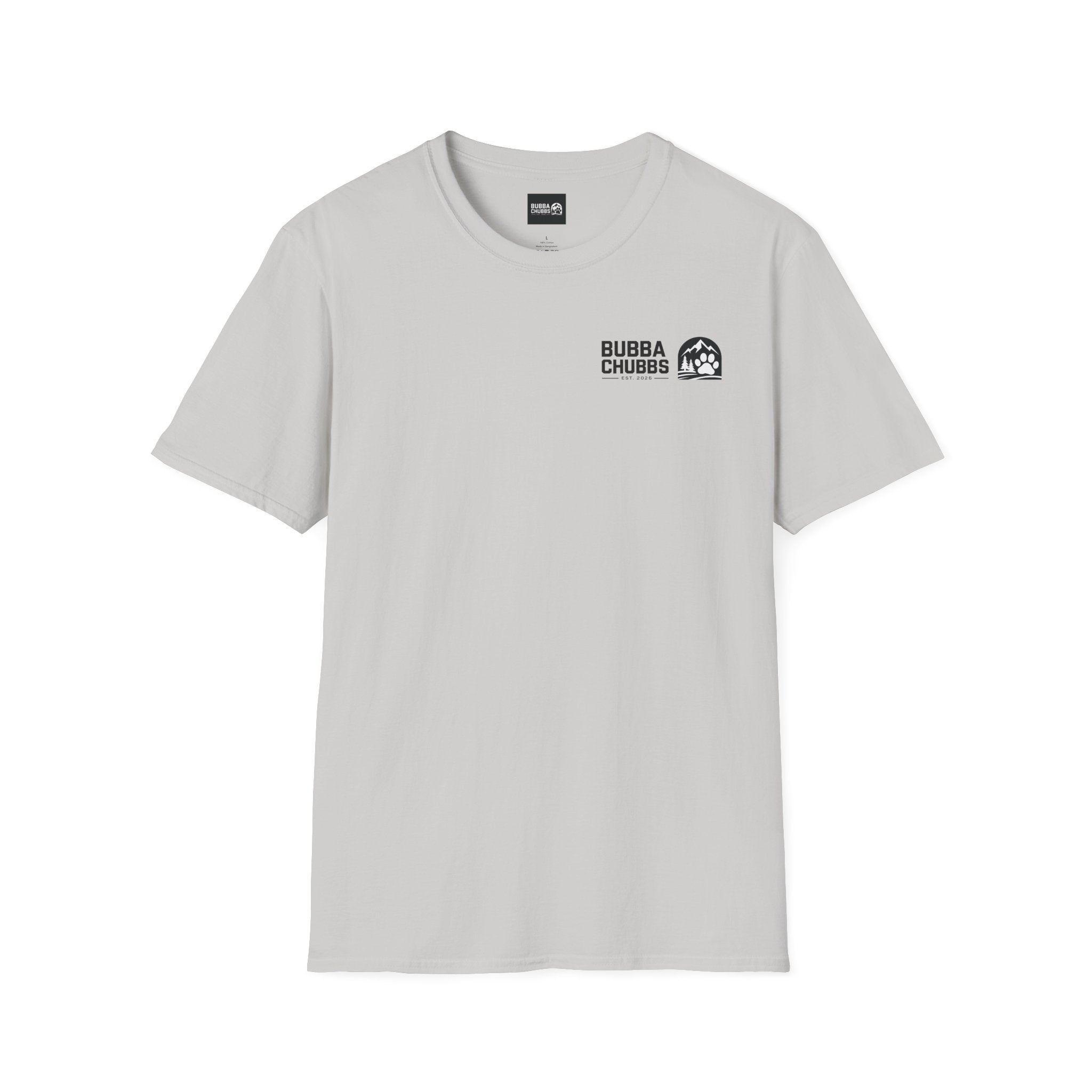 BubbaChubbs Updated Modern Logo Transparent Short-Sleeve Tee - BubbaChubbs Brand