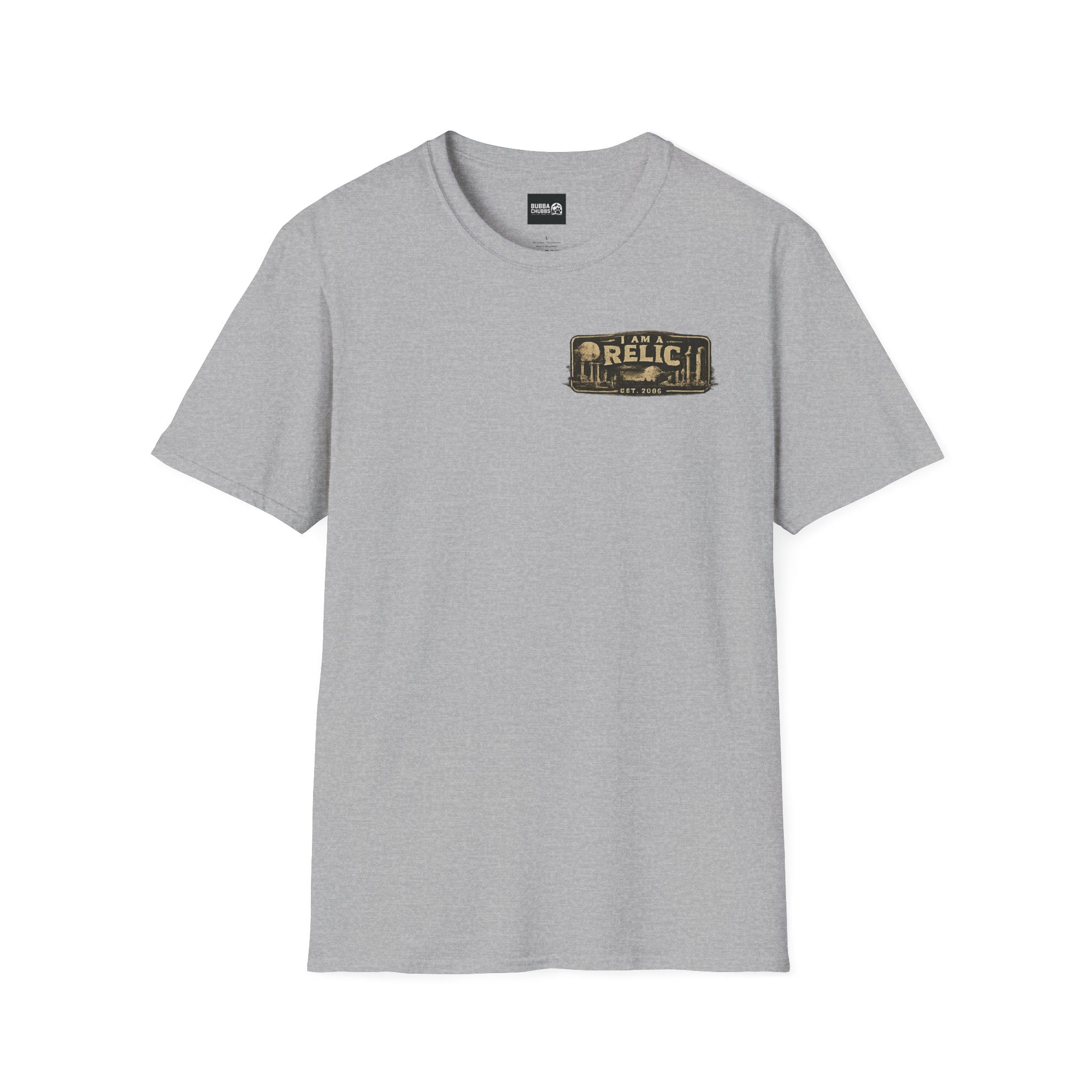 BubbaChubbs way back Relic Logo Transparent Short-Sleeve Tee - BubbaChubbs Brand