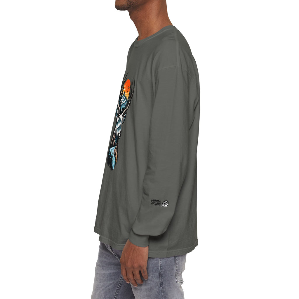 Deer Mountain Sunset Long Sleeve Tee