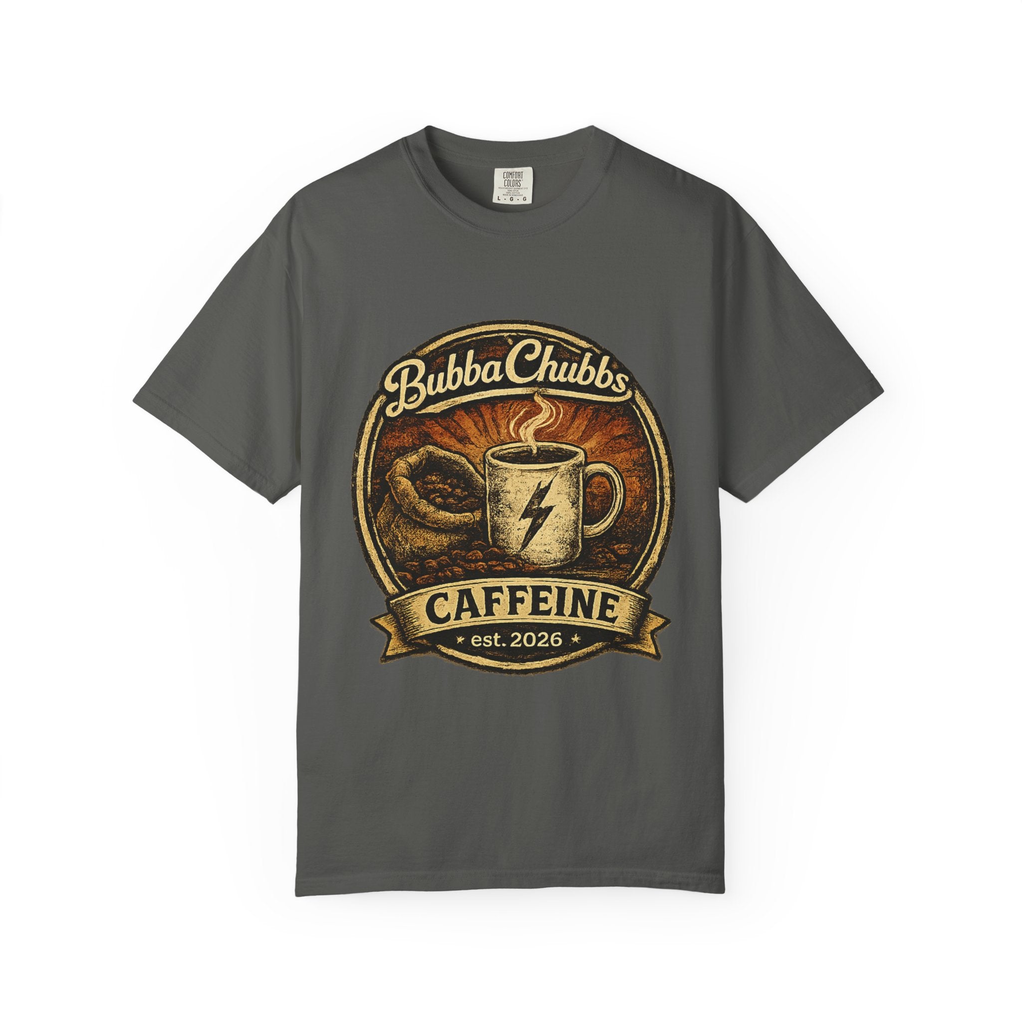 Coffee Jolt Graphic Tee | BubbaChubbs Get Out Stay Wild T-Shirt