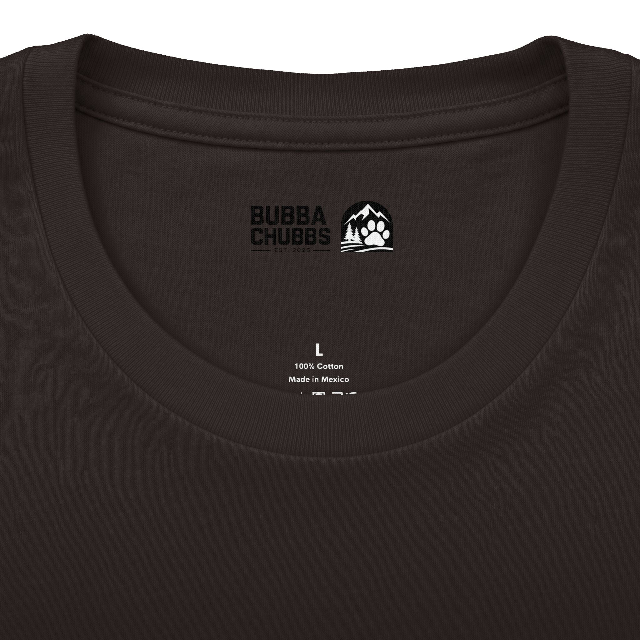BubbaChubbs Minimal Logo Tee — Classic White Cotton Crew - BubbaChubbs Brand