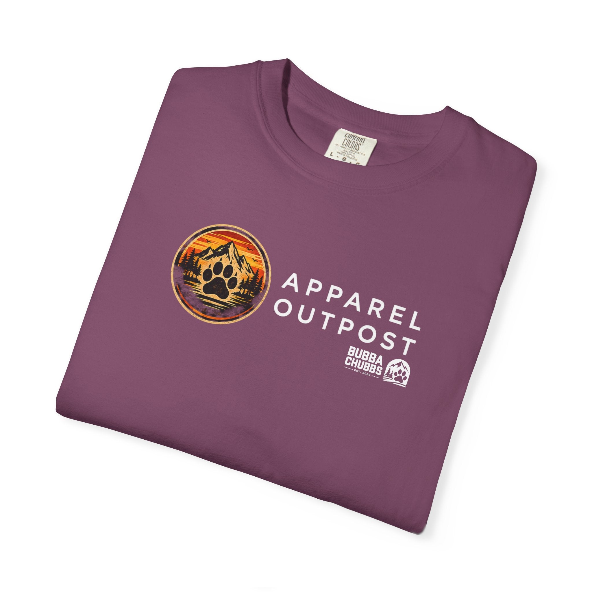 Apparel Outpost Sunset Logo T-Shirt Printify