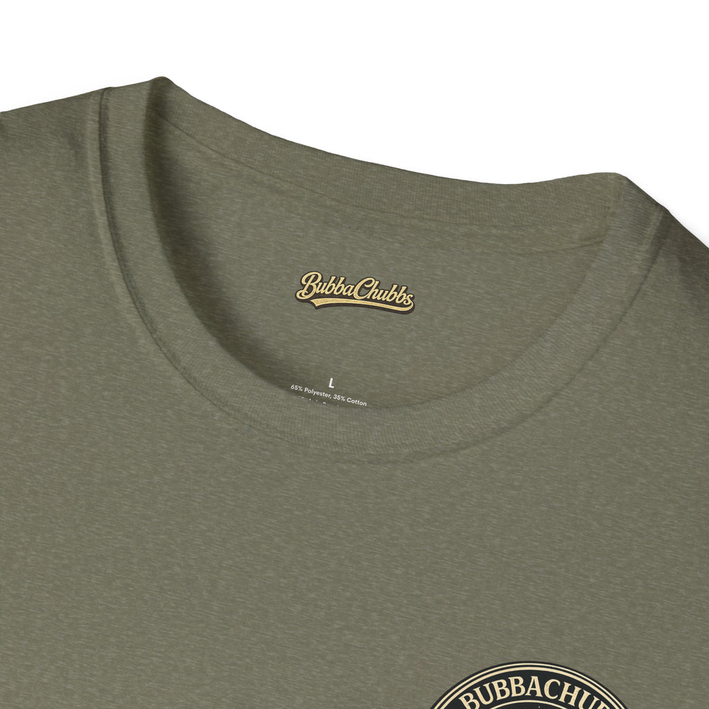 BubbaChubbs Himself Chest Full Small Logo Short-Sleeve Tee - BubbaChubbs Brand