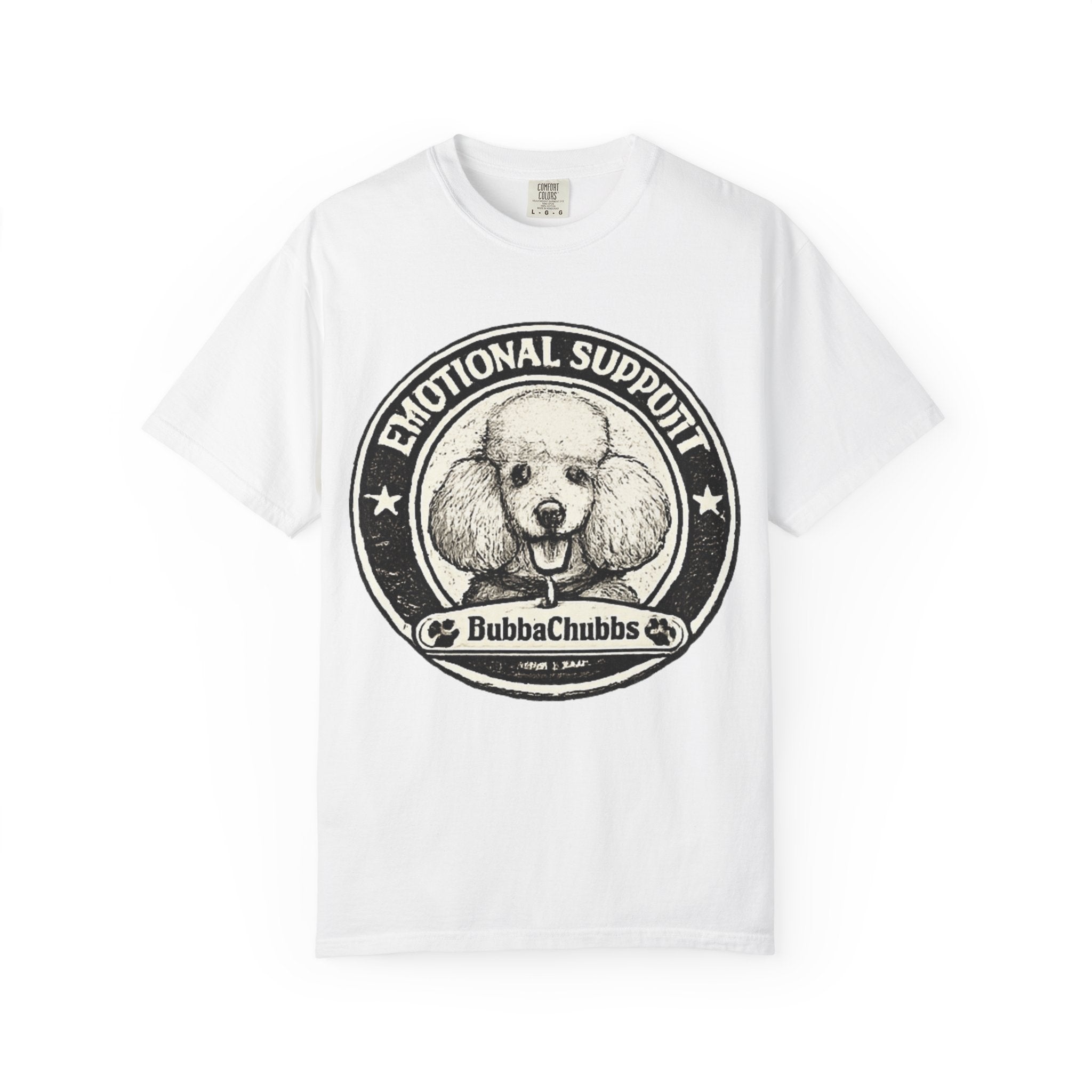 BubbaChubbs Vintage Poodle Emotional Support Style Tee - BubbaChubbs Brand