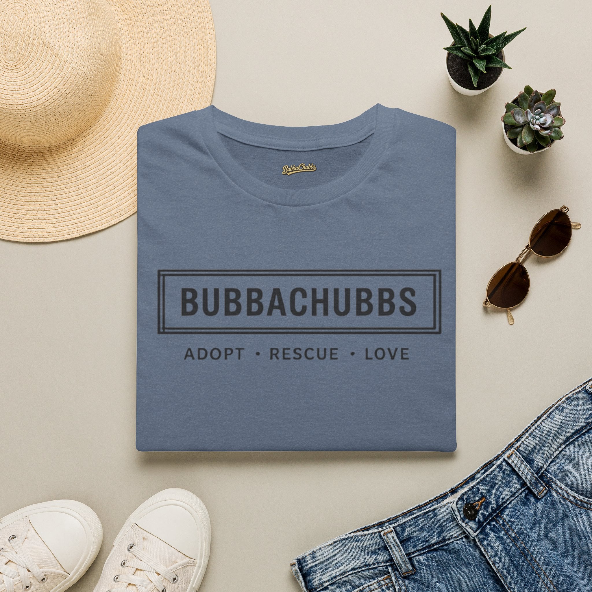 BubbaChubbs Adopt Rescue and Love Tee Printify