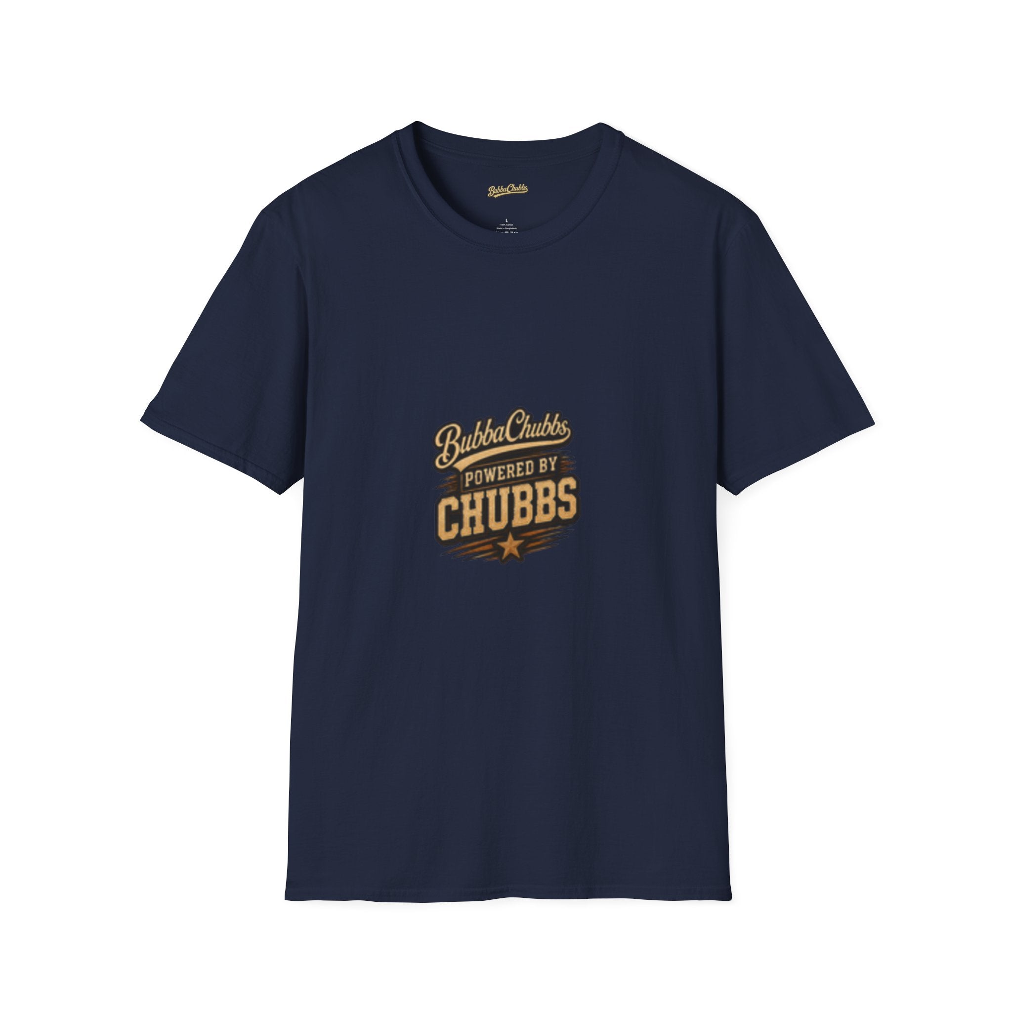 Powered by Chubbs Built Graphic Tee | BubbaChubbs T-Shirt