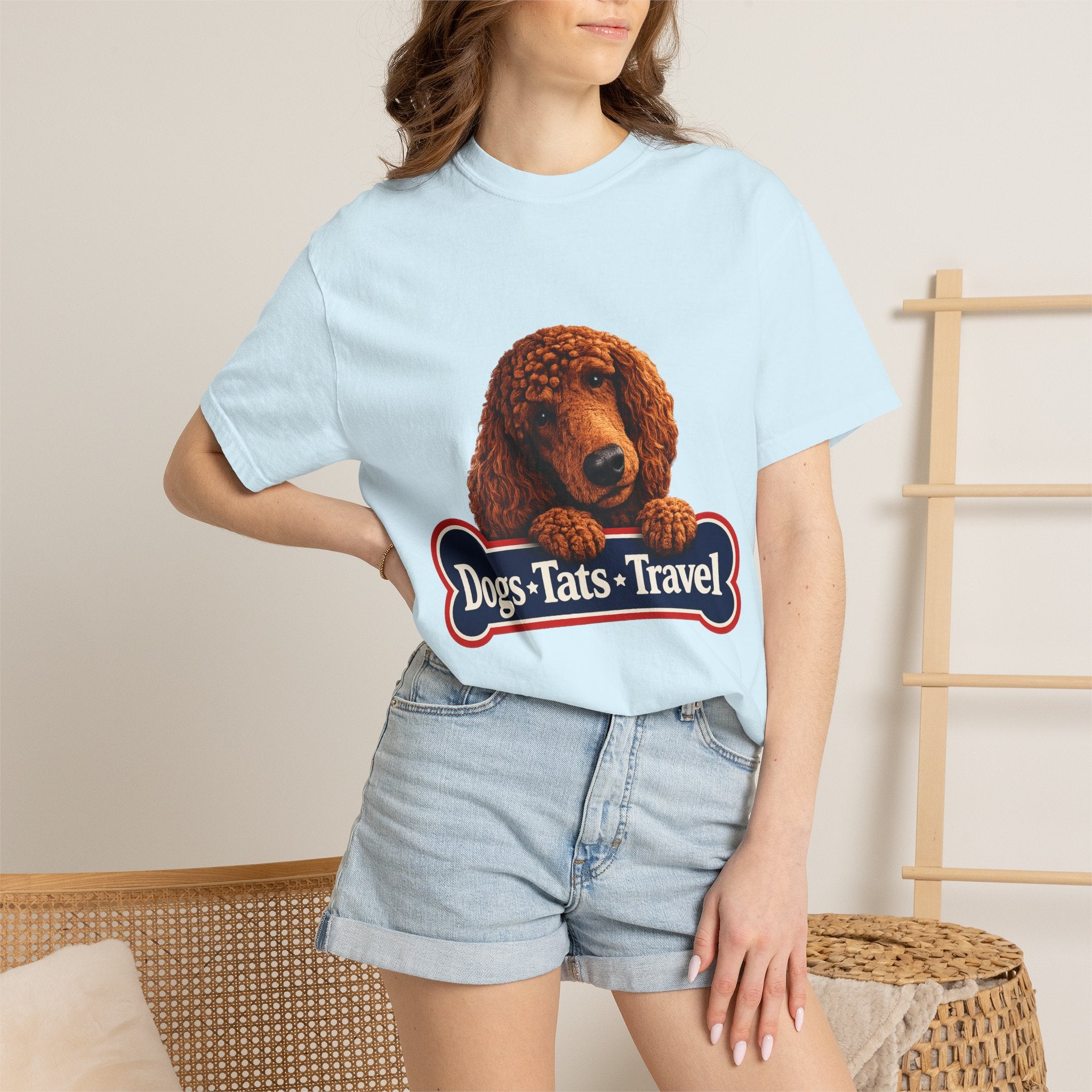 BubbaChubbs Dogs Tats Travel with Dog Wording Tee Printify