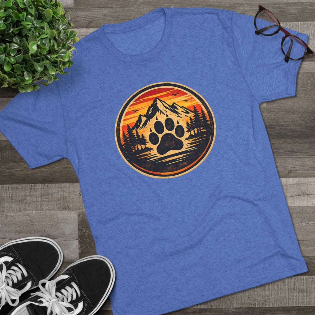BubbaChubbs Mountains Paw — Adventure Outdoor Crew Shirt - BubbaChubbs Brand