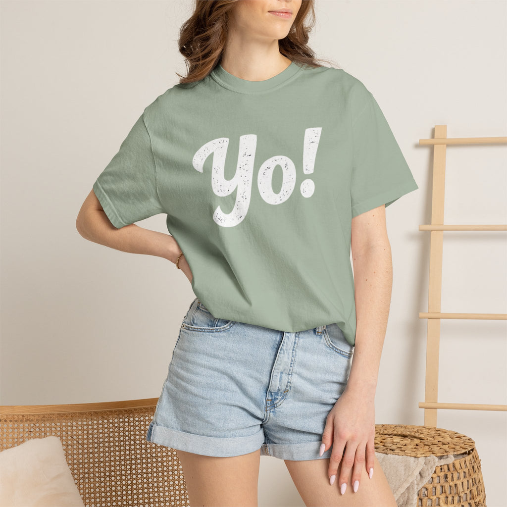 BubbaChubbs Yo! White Lettering Tee - BubbaChubbs Brand