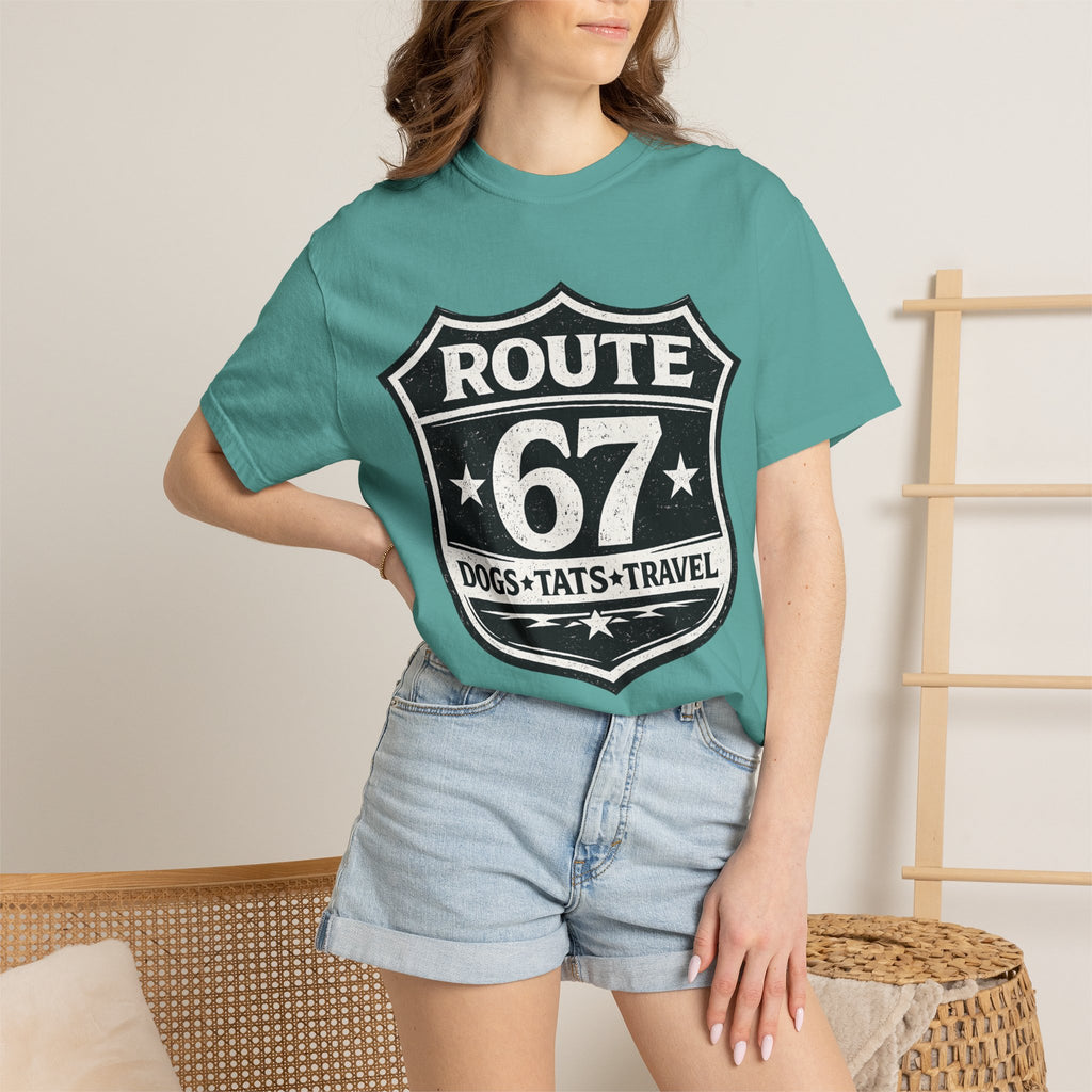 BubbaChubbs Dogs Tats Travel 67 LoL Simple Tee Printify