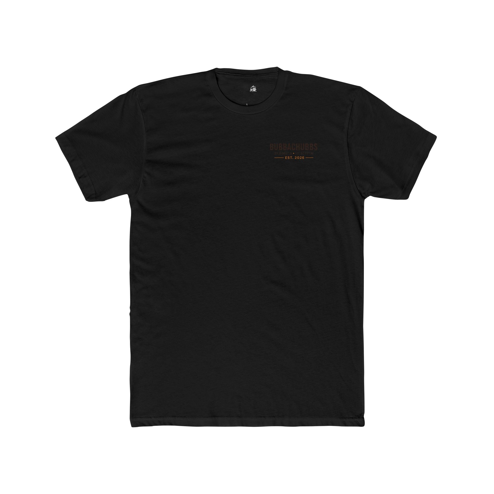 BubbaChubbs Minimal Logo Tee — Classic White Cotton Crew - BubbaChubbs Brand