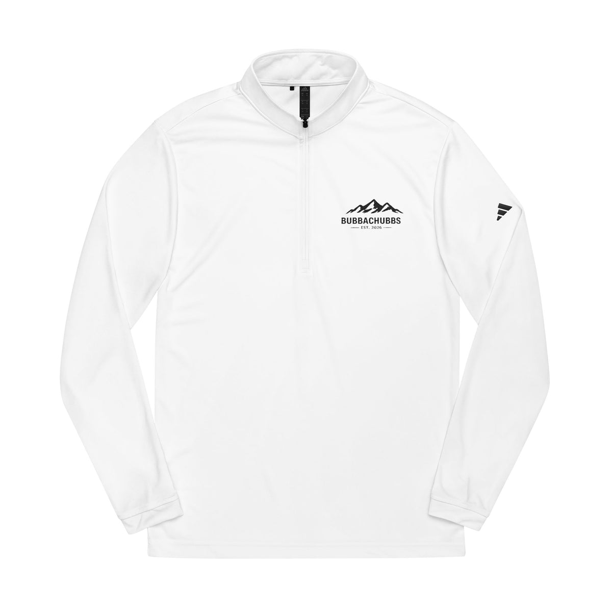 Embroidered Quarter-Zip Pullover — Mountain Logo Performance Top