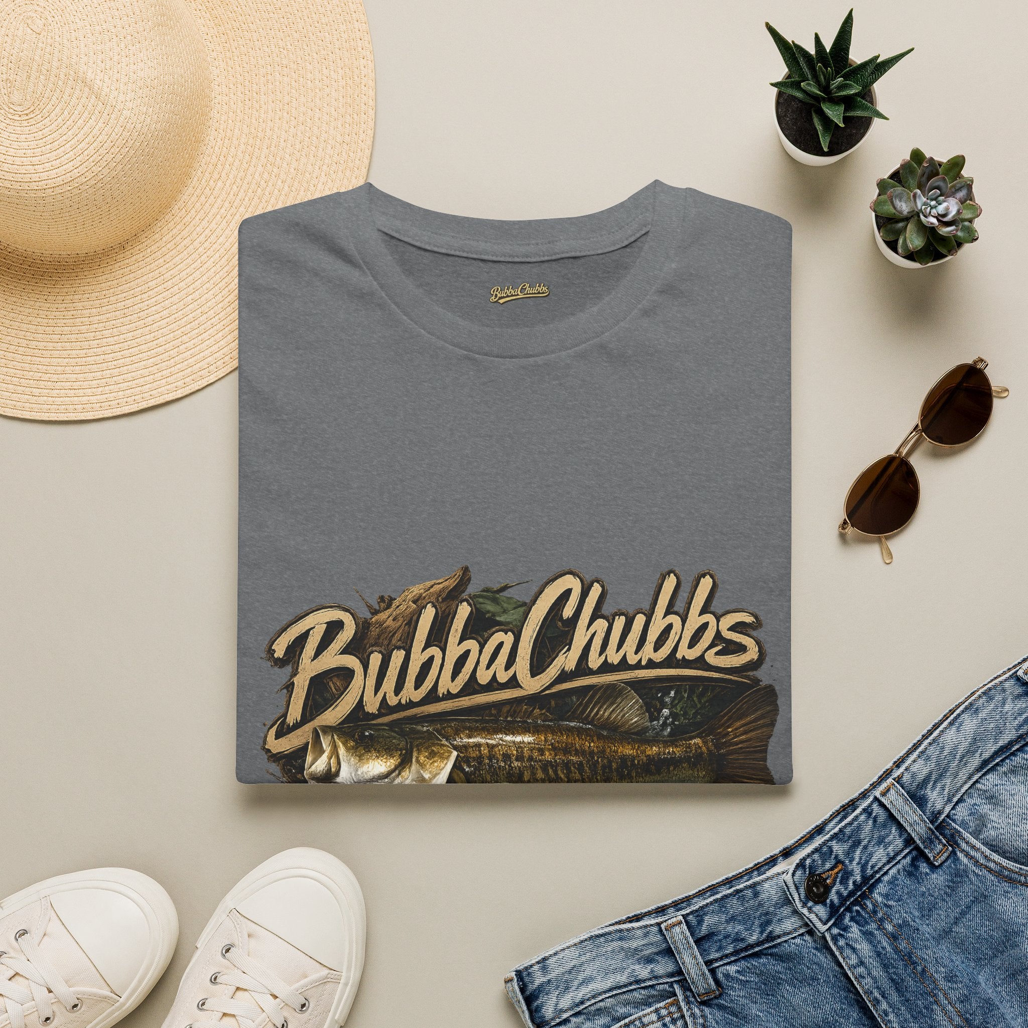 BubbaChubbs Gone Fishing Graphic Tee Printify