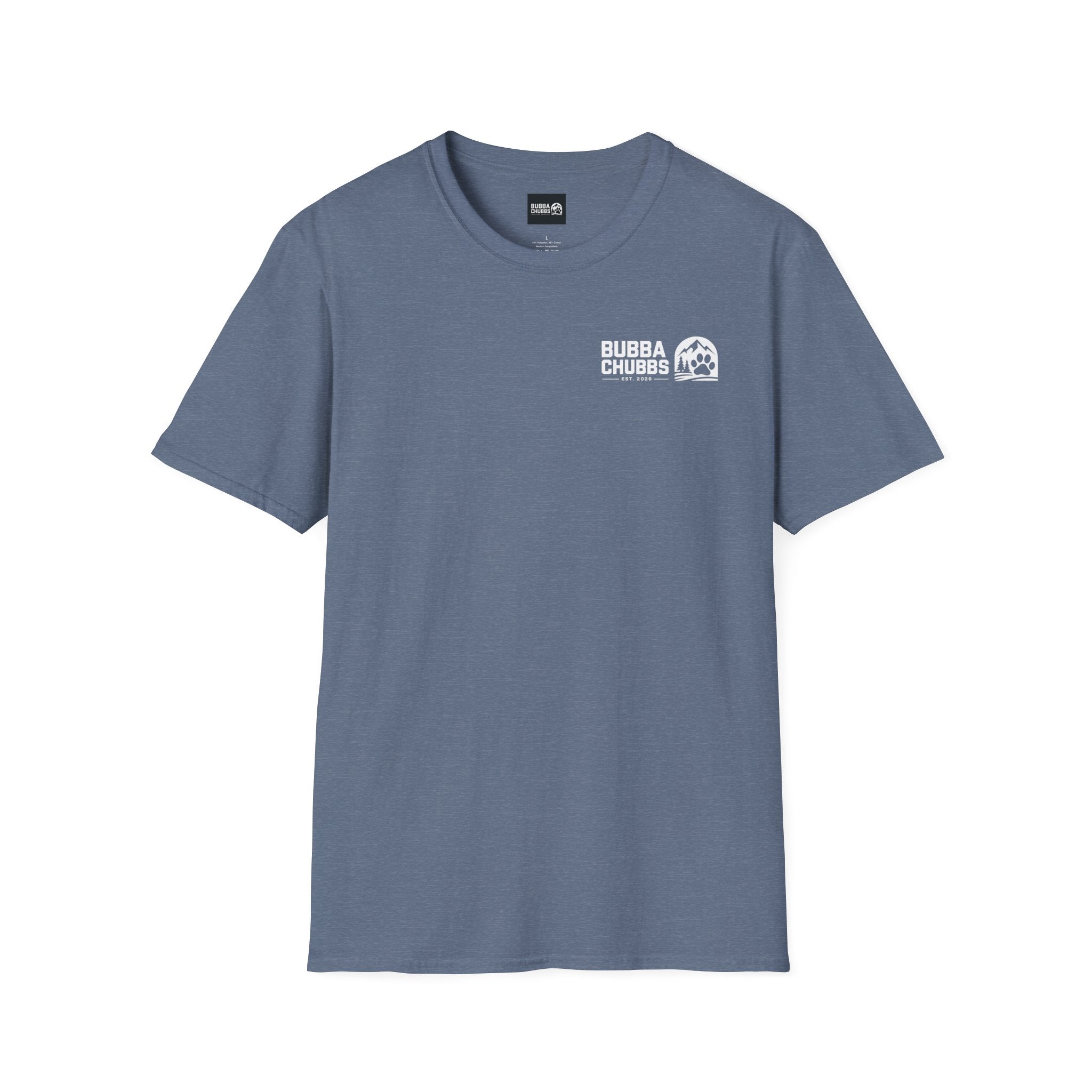 BubbaChubbs Updated Modern Logo Transparent Short-Sleeve Tee - BubbaChubbs Brand