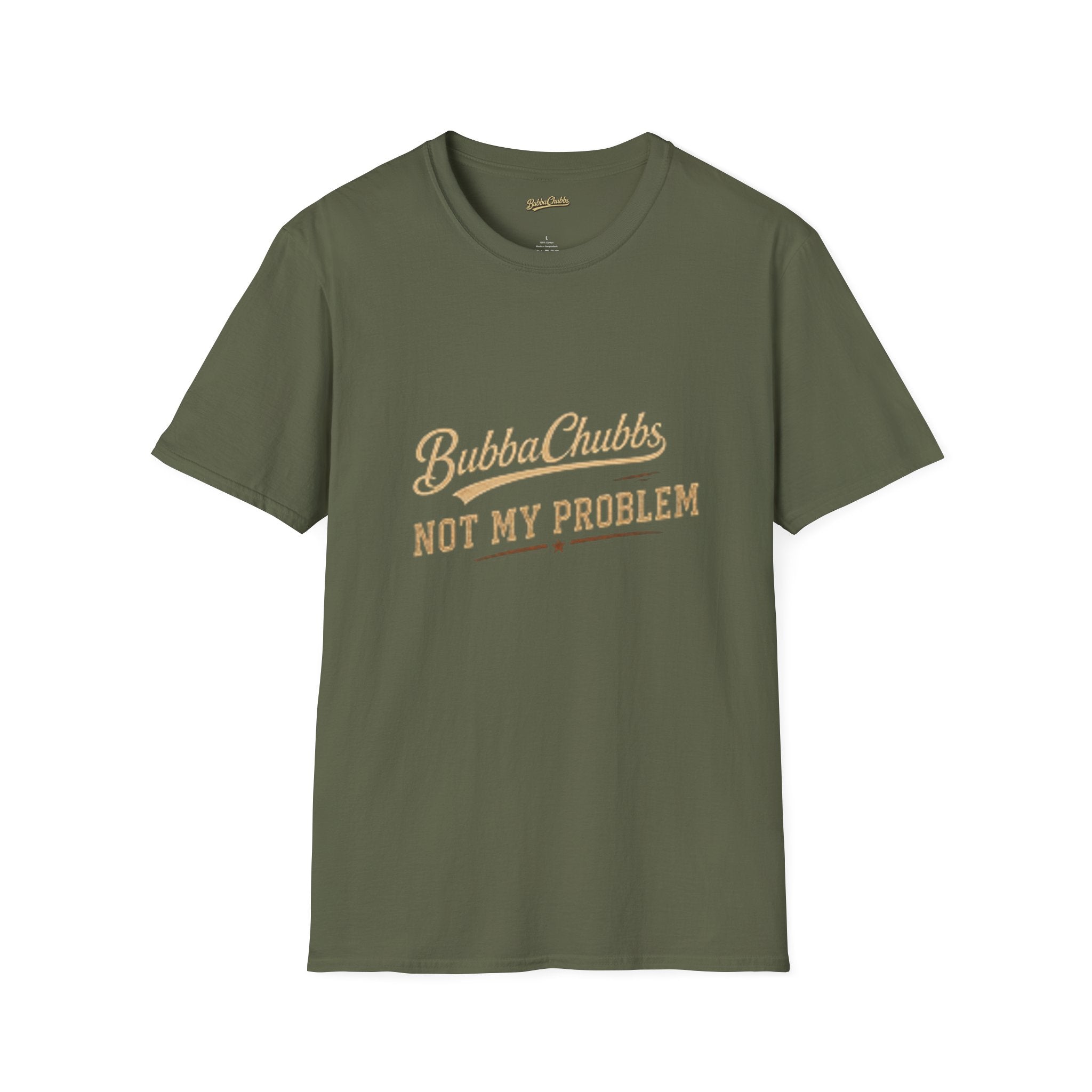 Not My Problem Retro Script Graphic Tee | BubbaChubbs Statement T-Shirt