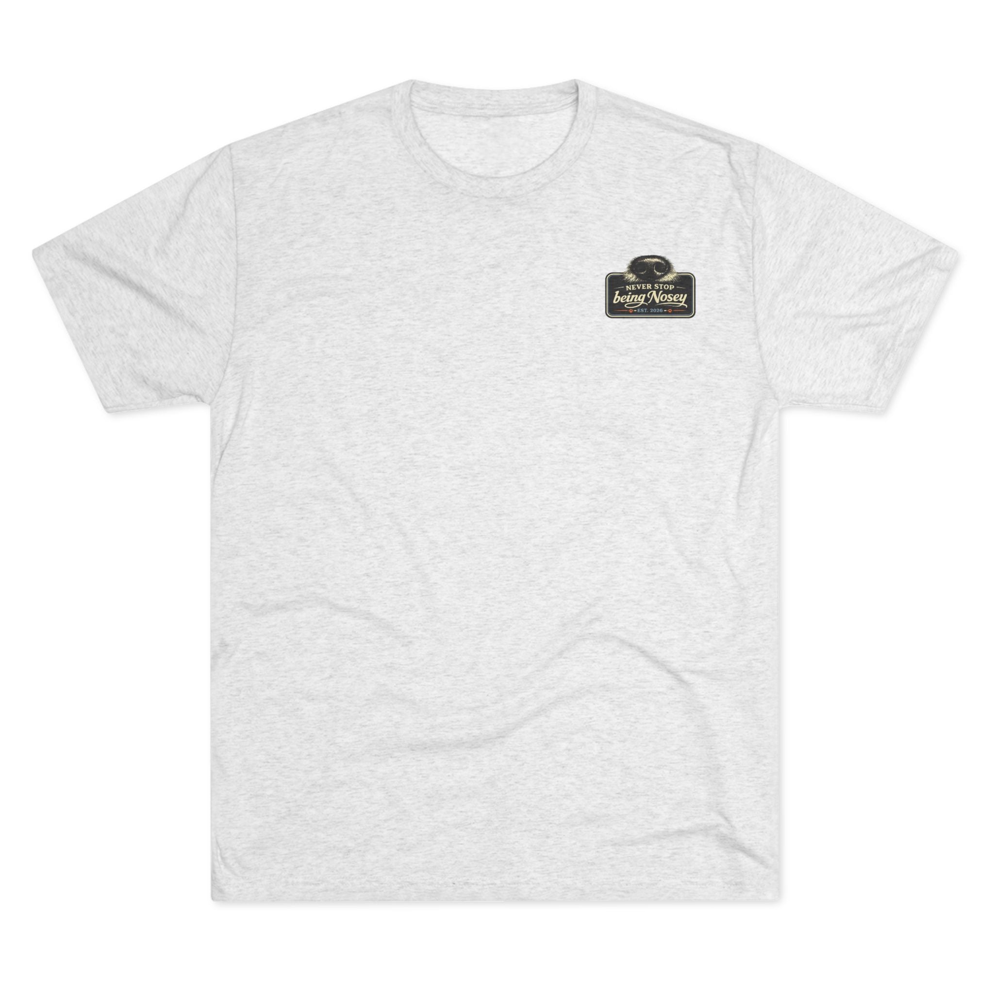 BubbaChubbs Never Being Nosey Minimalist Logo Tee — Adventure Outdoor Crew Shirt - BubbaChubbs Brand