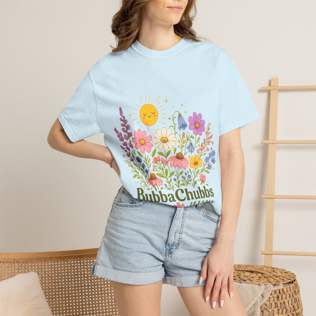 BubbaChubbs Sun Floral Style Tee Printify