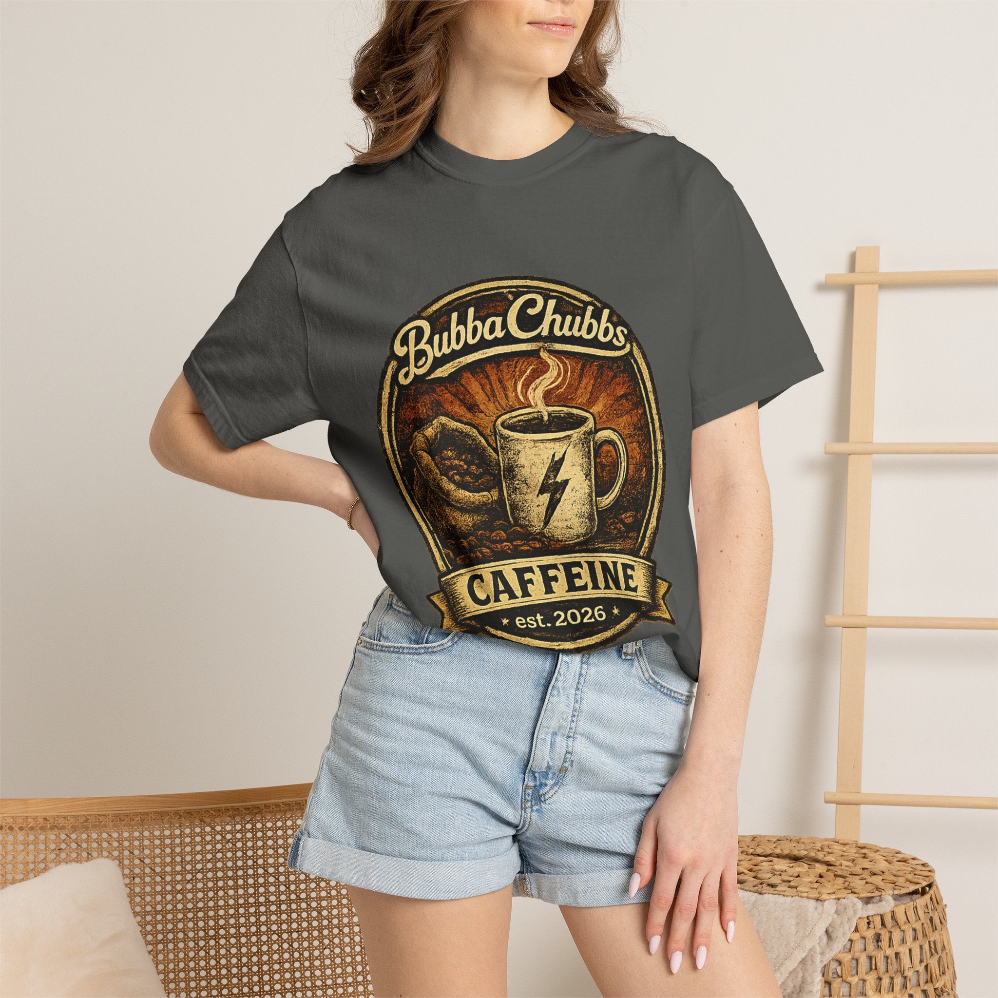 Coffee Jolt Graphic Tee | BubbaChubbs Get Out Stay Wild T-Shirt