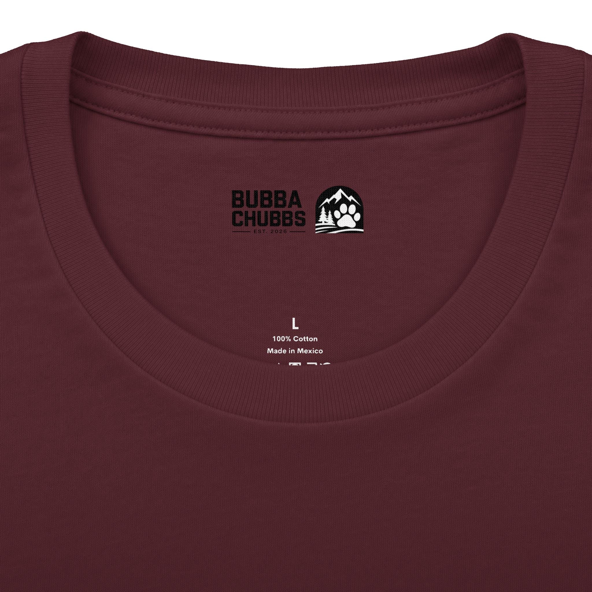 BubbaChubbs Minimal Logo Tee — Classic White Cotton Crew - BubbaChubbs Brand
