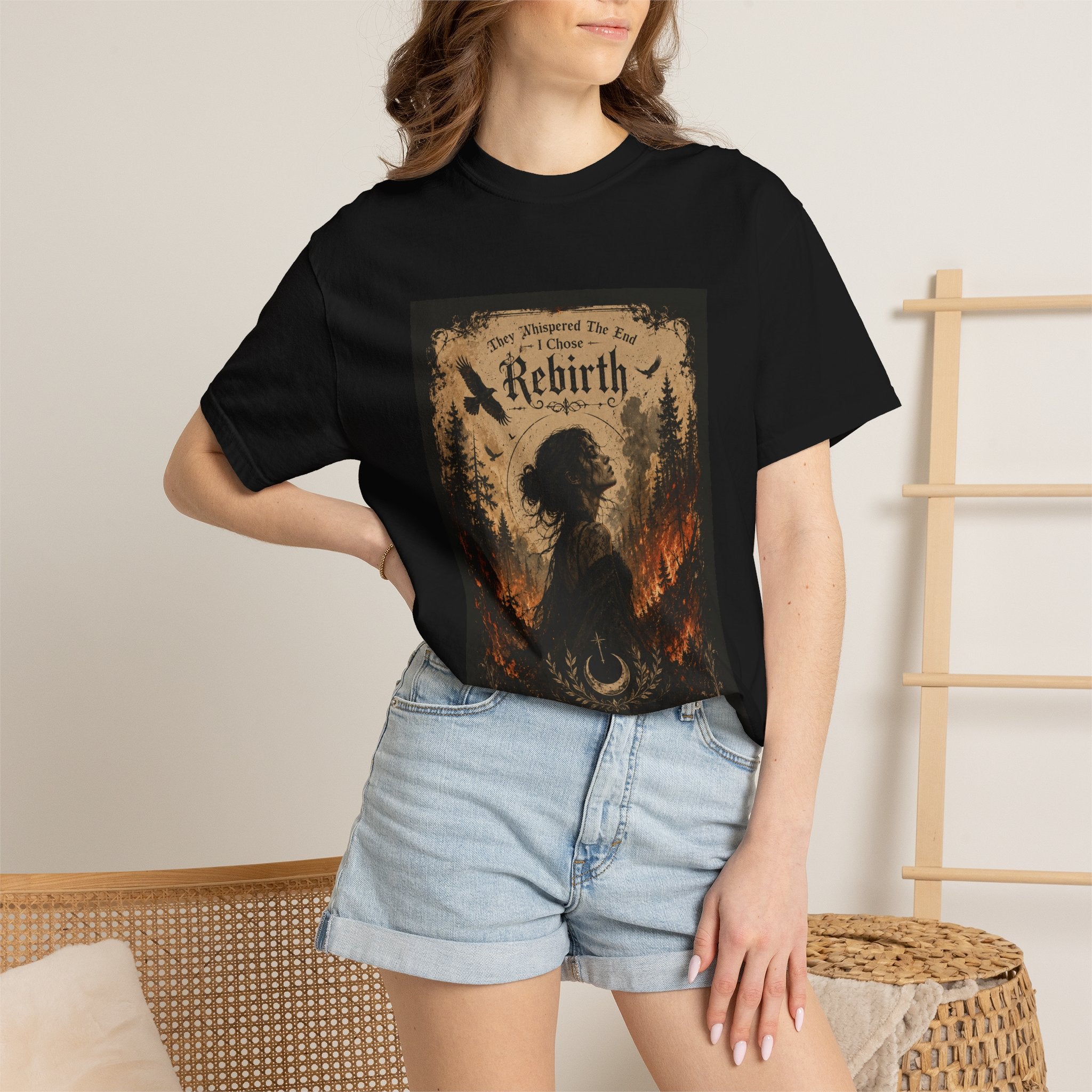 BubbaChubbs Goth Vibe Rebirth Style Tee Printify