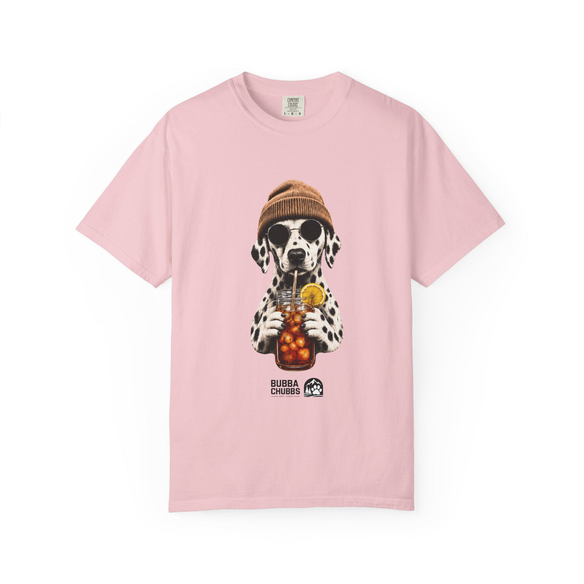 Dalmatian With Bubble Tea T-Shirt — Cute Dog Bubble Tea Graphic Tee - BubbaChubbs Brand