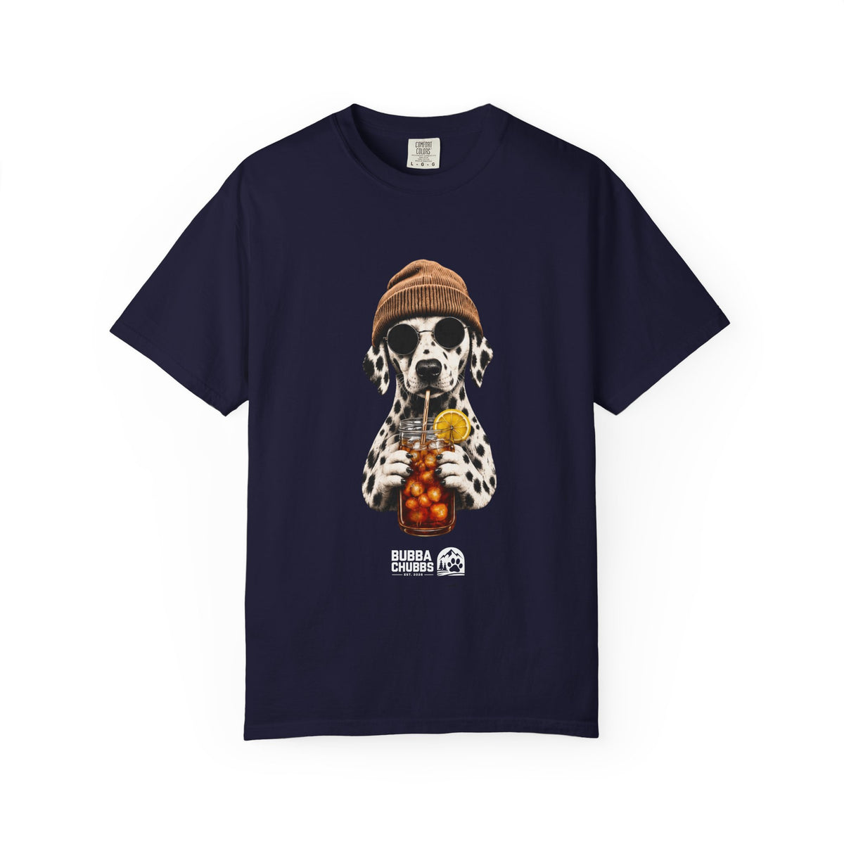 Dalmatian With Bubble Tea T-Shirt — Cute Dog Bubble Tea Graphic Tee - BubbaChubbs Brand