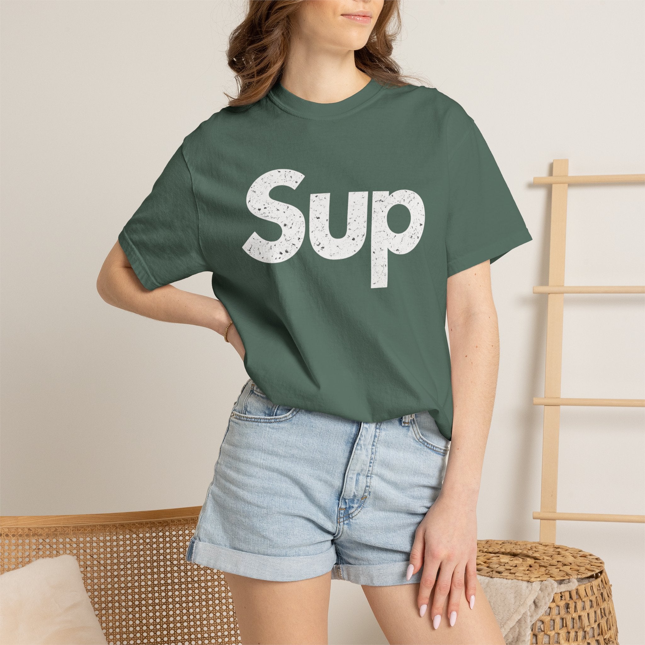 BubbaChubbs Sup White Lettering Tee - BubbaChubbs Brand