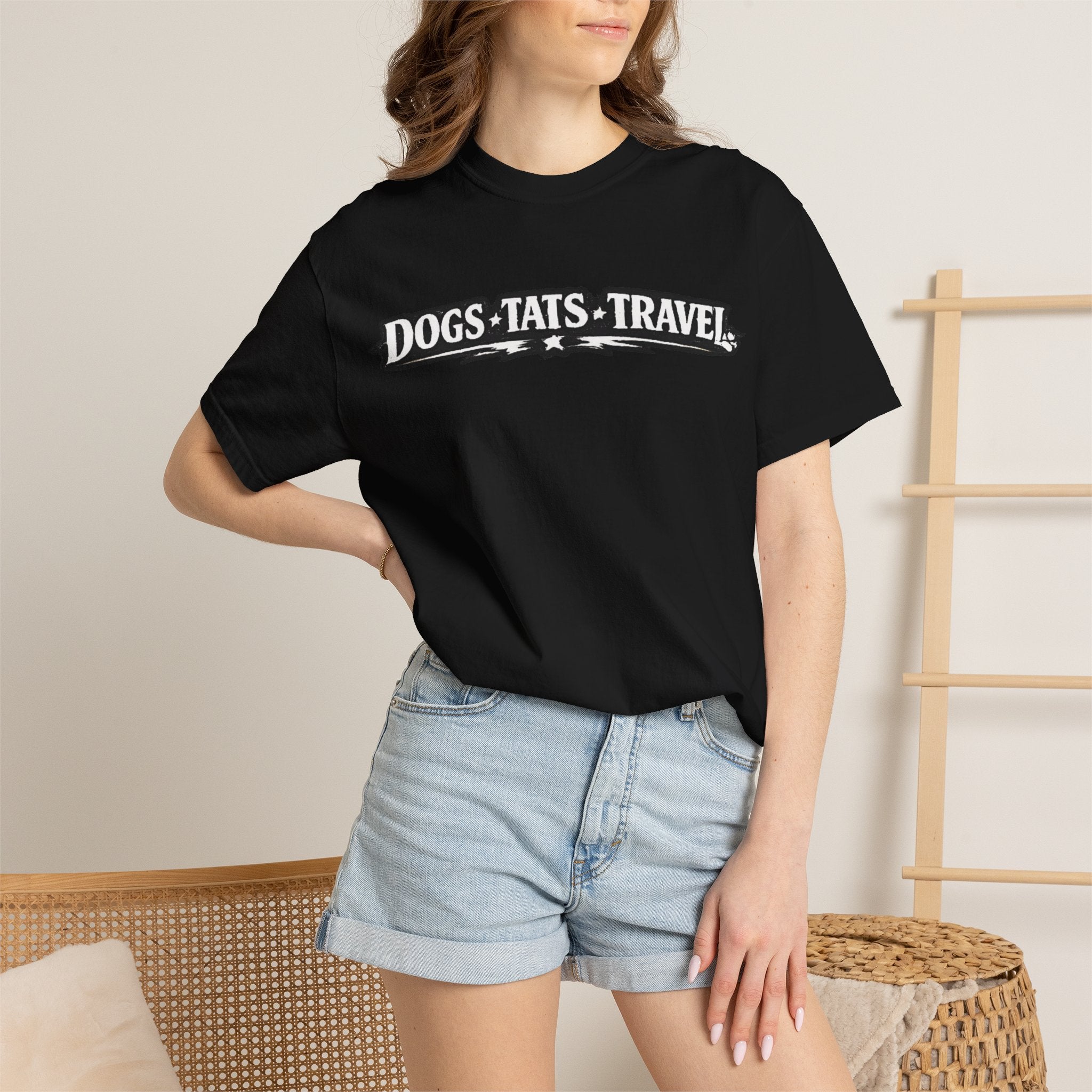 BubbaChubbs Dogs Tats Travel Chill Tee Printify