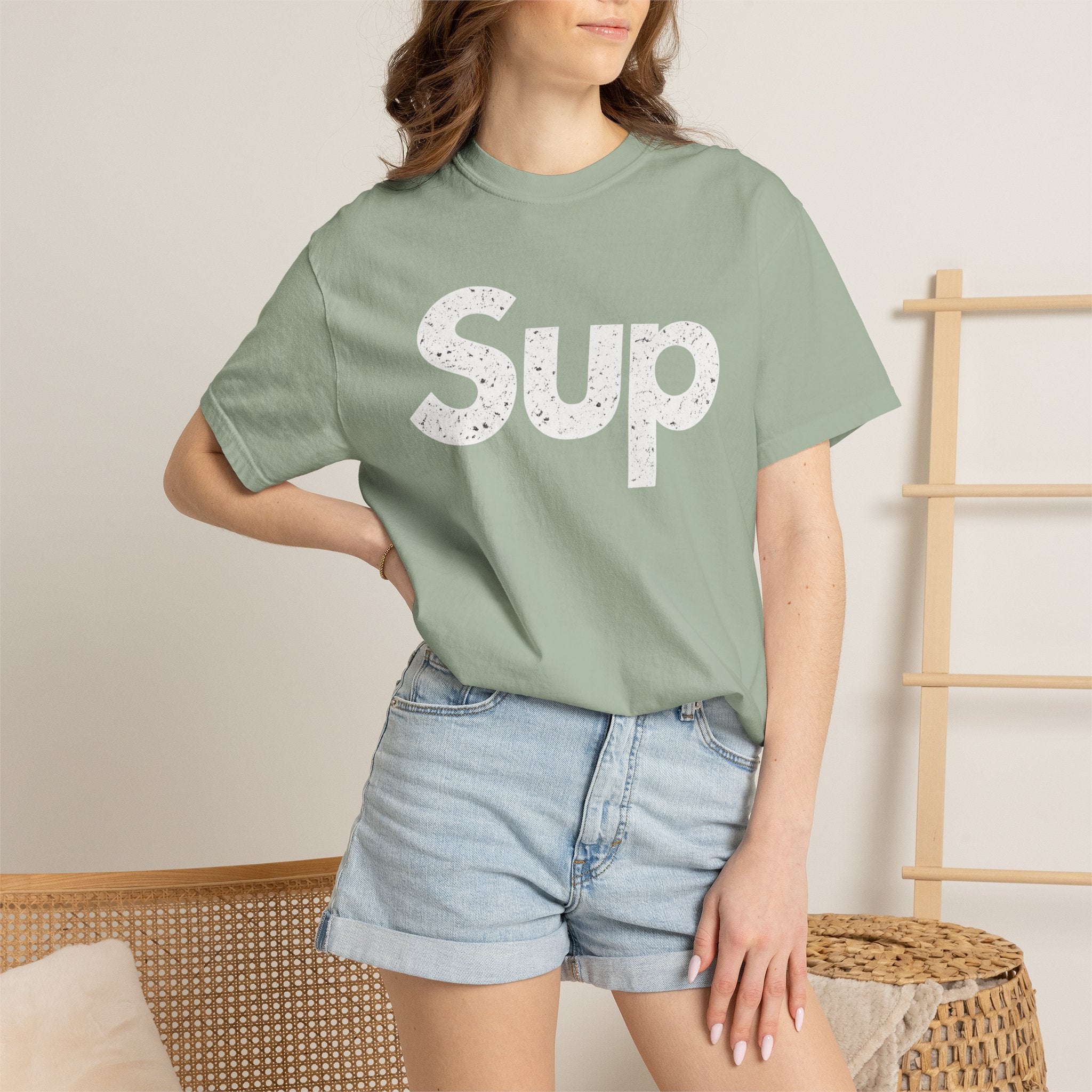 BubbaChubbs Sup White Lettering Tee - BubbaChubbs Brand