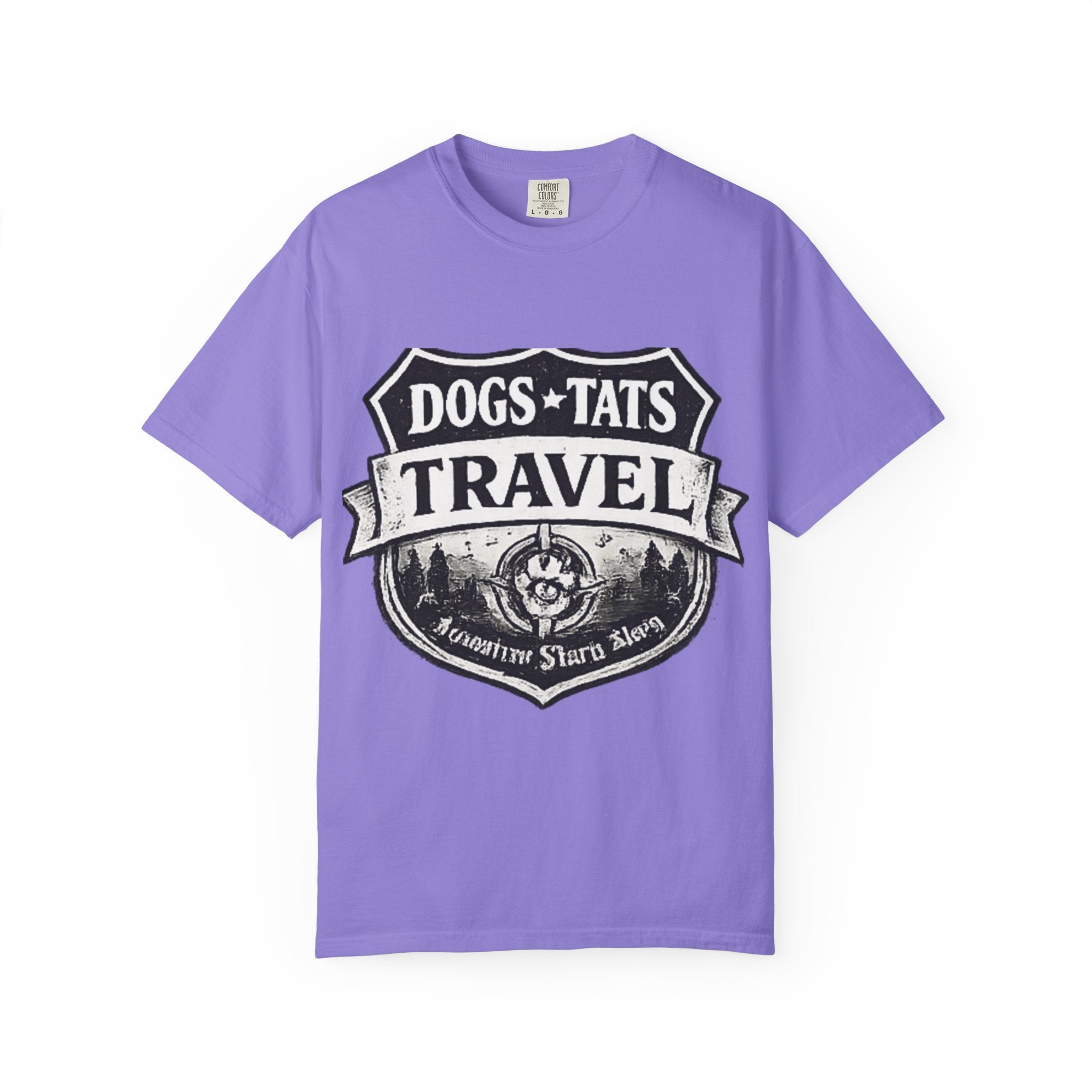 BubbaChubbs Dogs Tats Travel Simple Tee - BubbaChubbs Brand