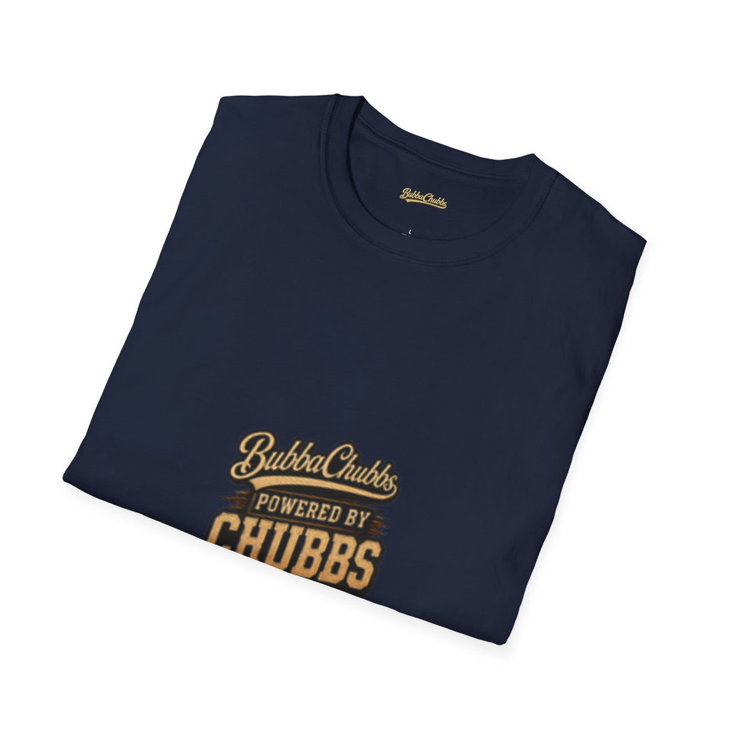 Powered by Chubbs Built Graphic Tee | BubbaChubbs T-Shirt