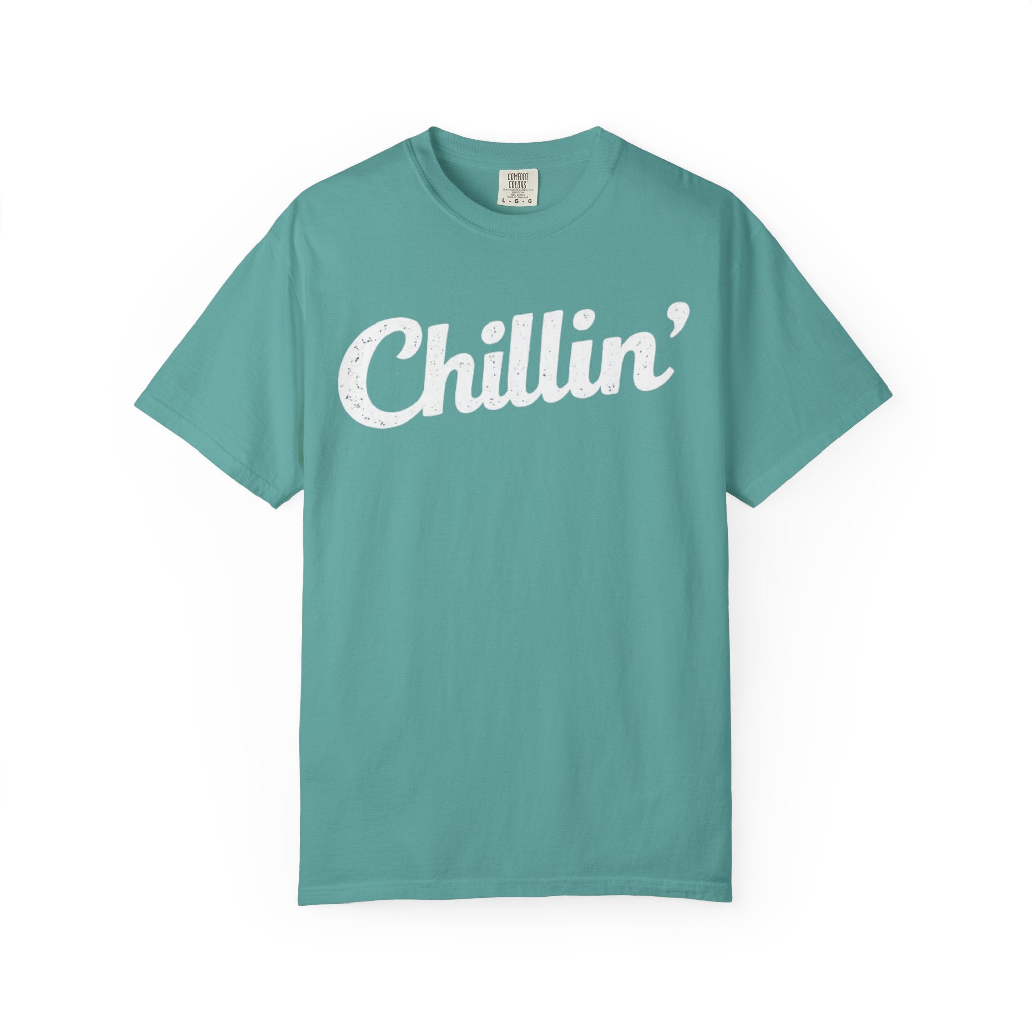 BubbaChubbs Chillin’ White Lettering Tee - BubbaChubbs Brand
