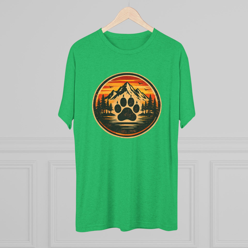 BubbaChubbs Mountains Paw — Adventure Outdoor Crew Shirt - BubbaChubbs Brand