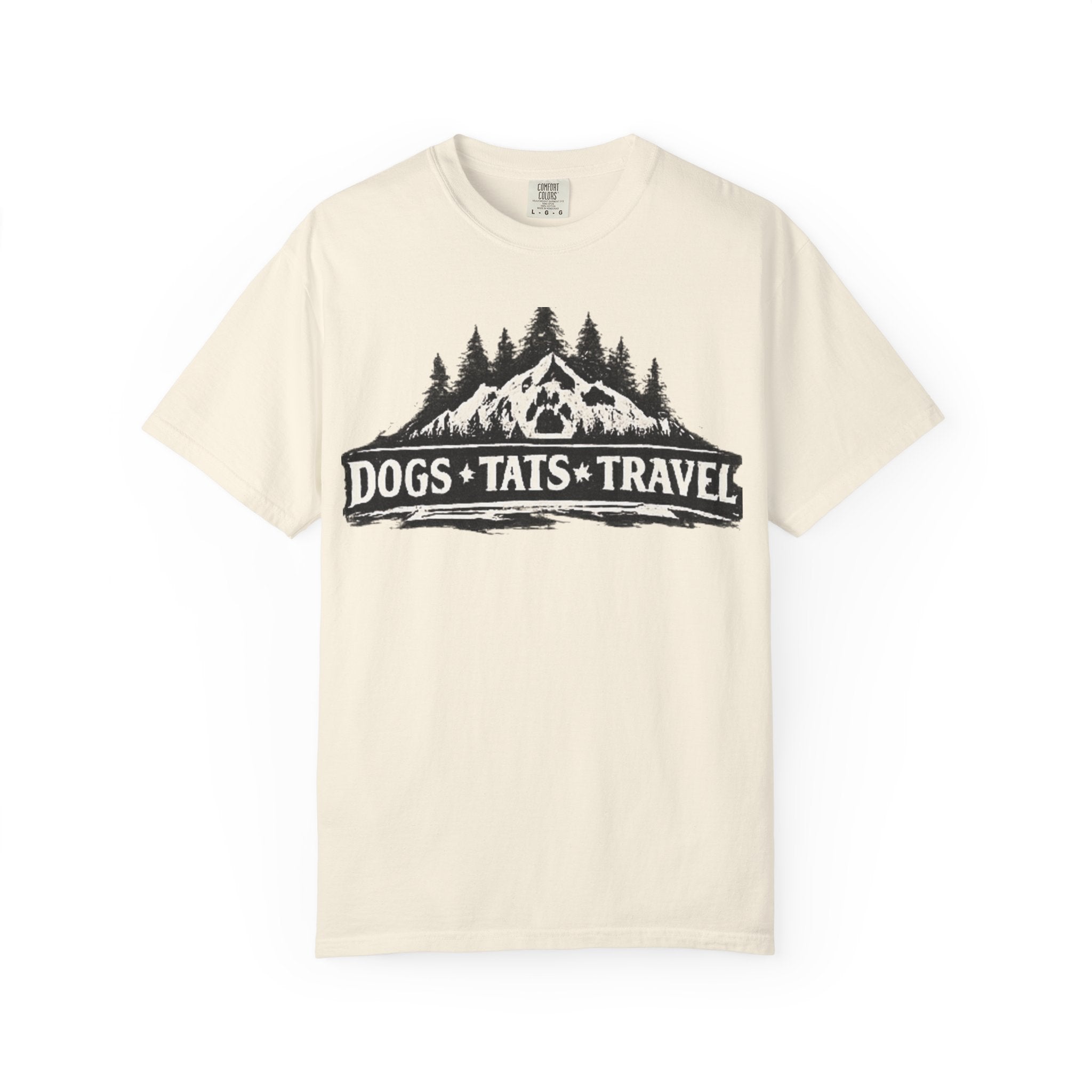 BubbaChubbs Dogs Tats Travel Mountain Tee - BubbaChubbs Brand
