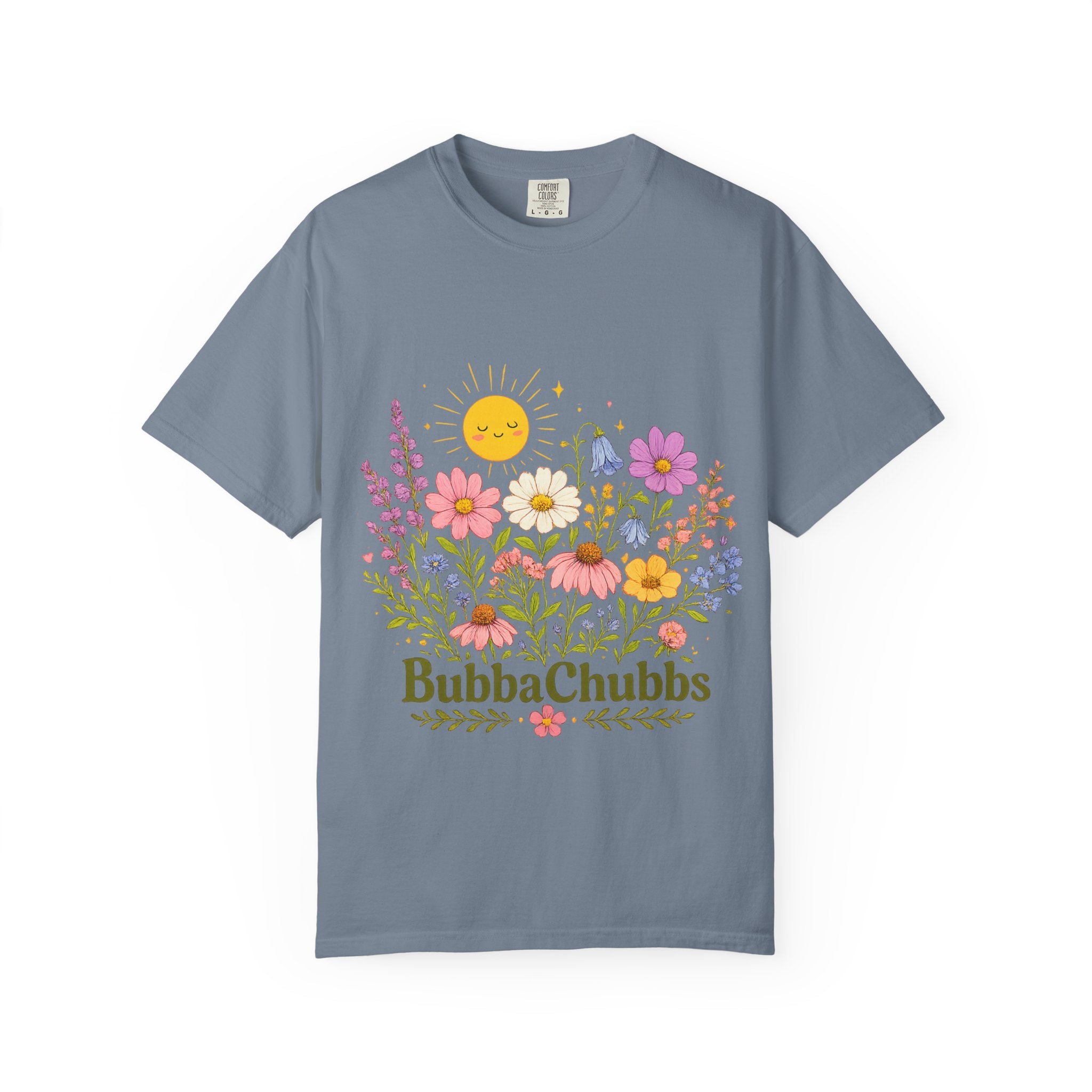 BubbaChubbs Sun Floral Style Tee - BubbaChubbs Brand