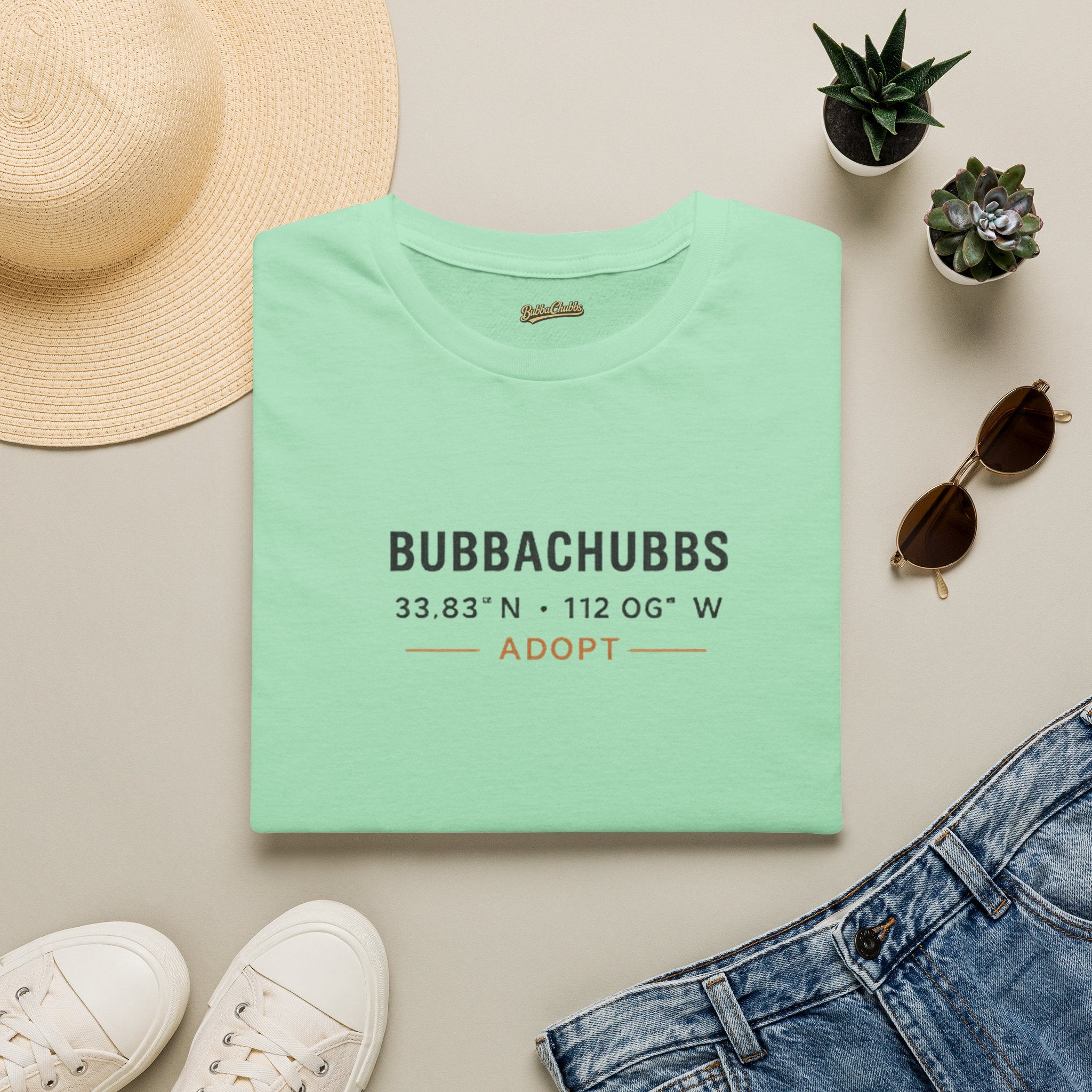 BubbaChubbs Adopt Latitude Tee - BubbaChubbs Brand