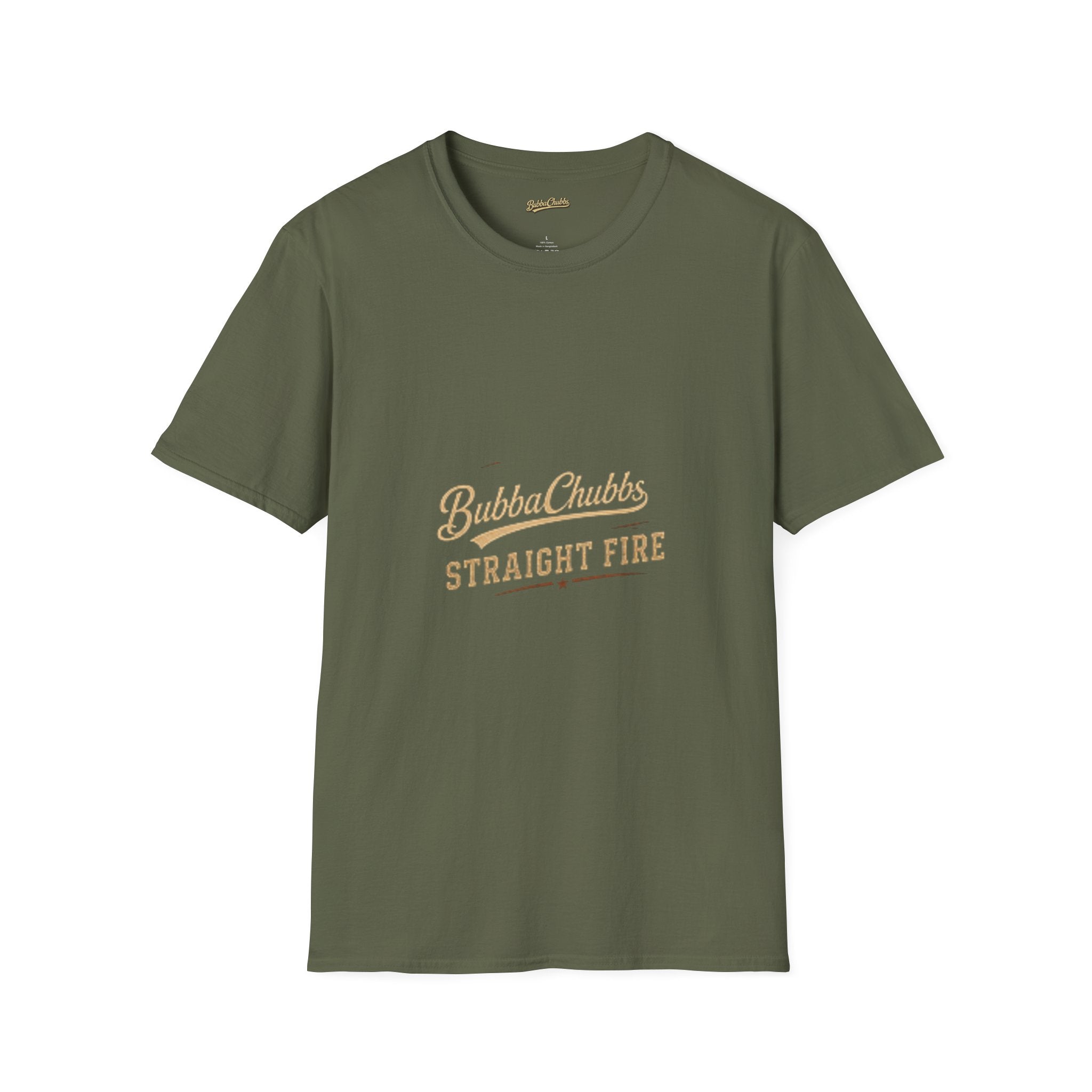 Straight Fire Graphic Tee | BubbaChubbs Bold Statement T-Shirt