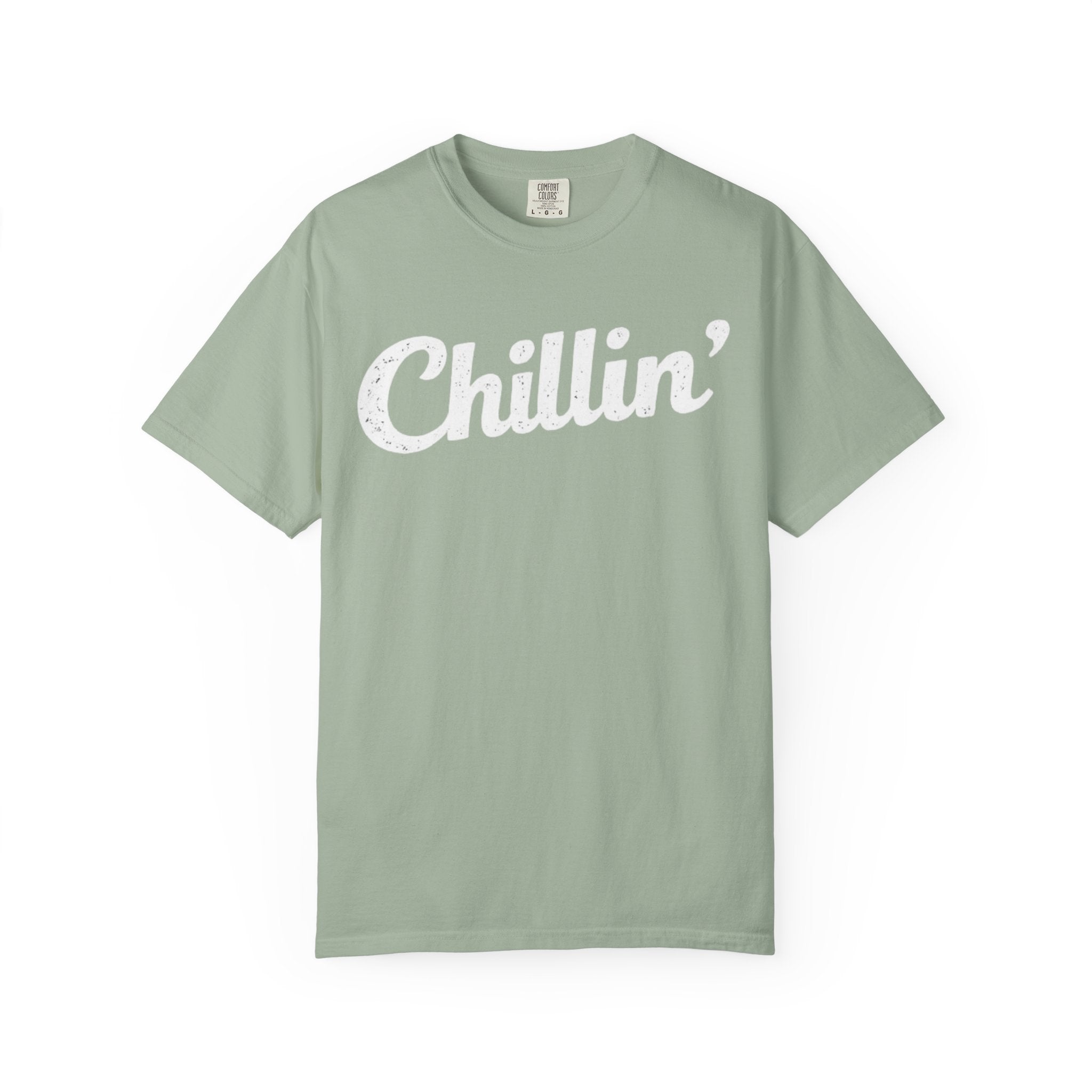 BubbaChubbs Chillin’ White Lettering Tee - BubbaChubbs Brand
