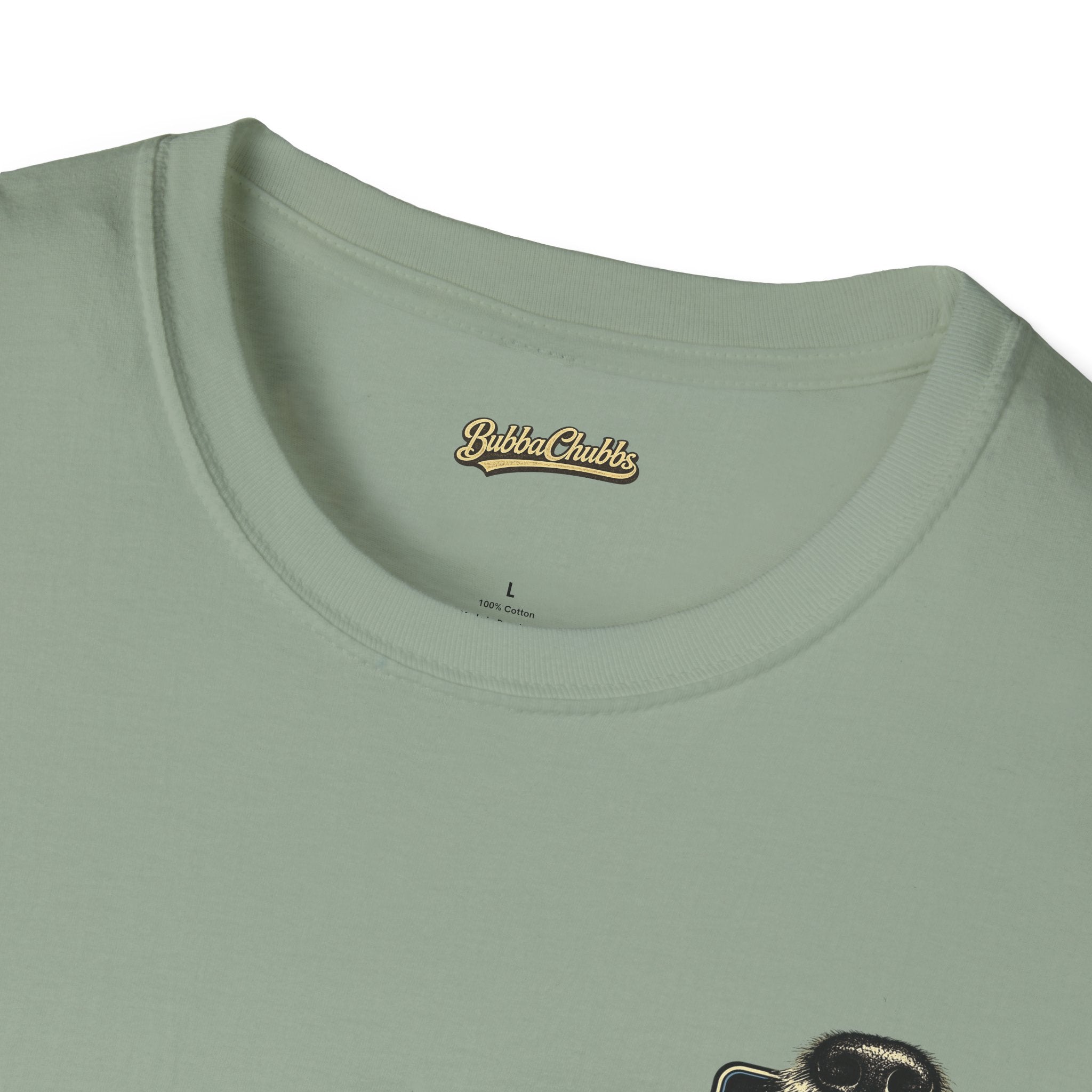 BubbaChubbs Never Stop Being Nosey Small Logo Short-Sleeve Tee - BubbaChubbs Brand