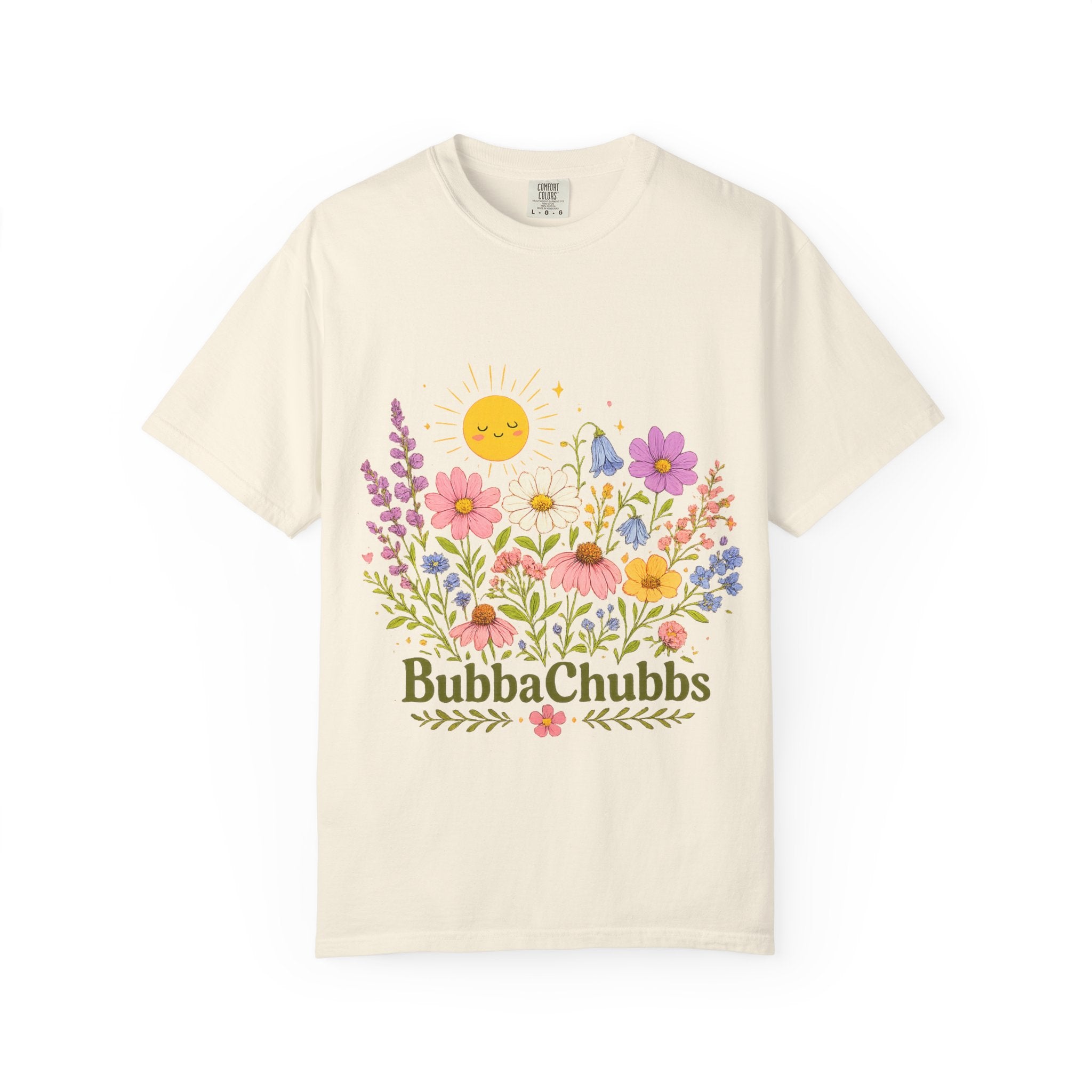 BubbaChubbs Sun Floral Style Tee - BubbaChubbs Brand