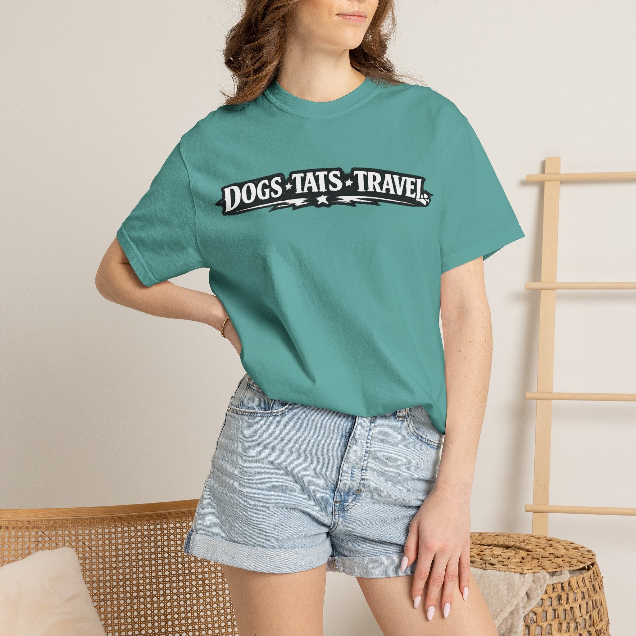 BubbaChubbs Dogs Tats Travel Chill Tee Printify