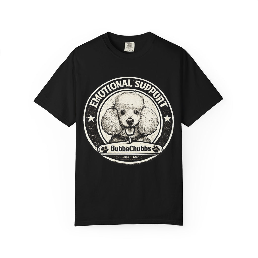BubbaChubbs Vintage Poodle Emotional Support Style Tee Printify