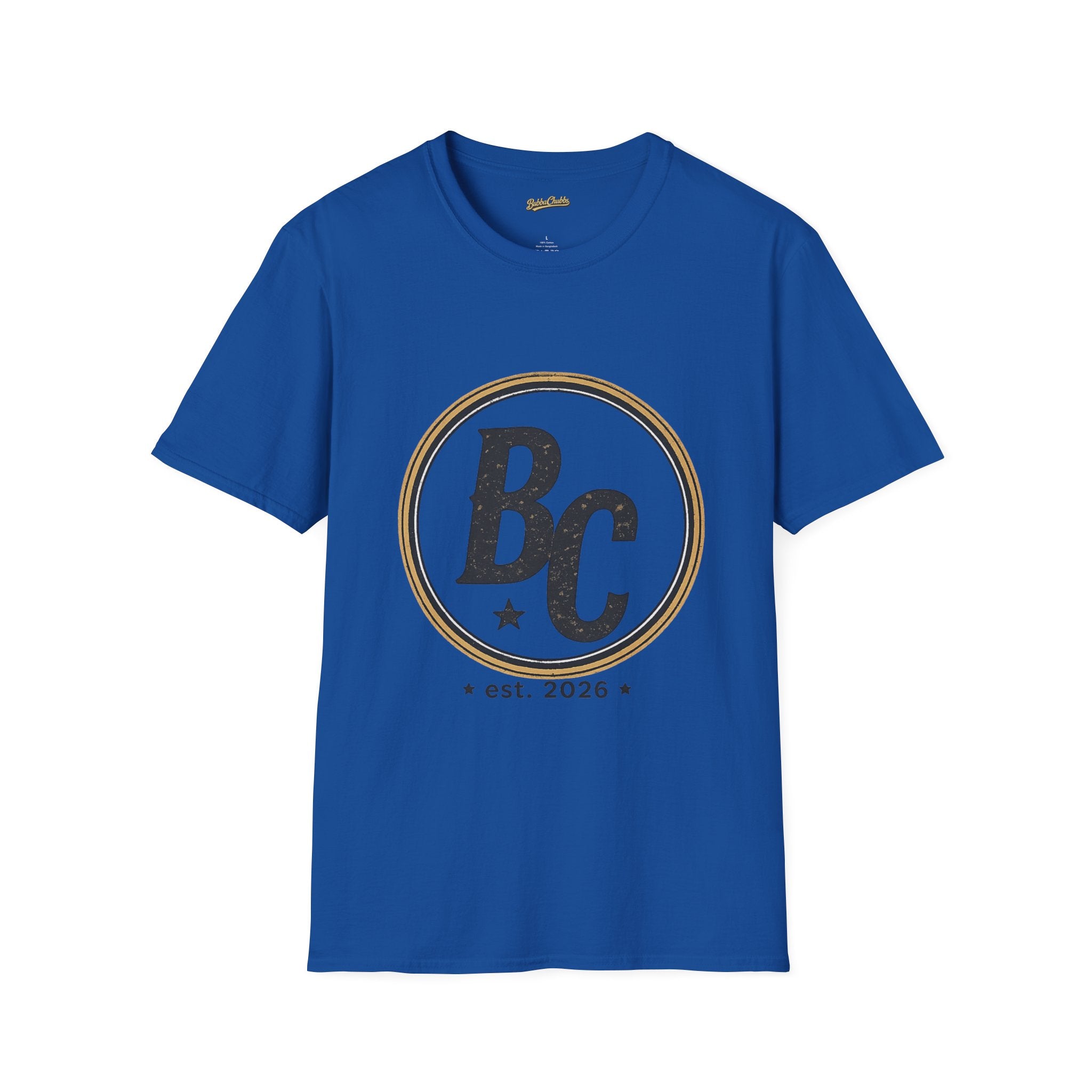 BubbaChubbs Logo Simple No Back Graphic Tee Printify