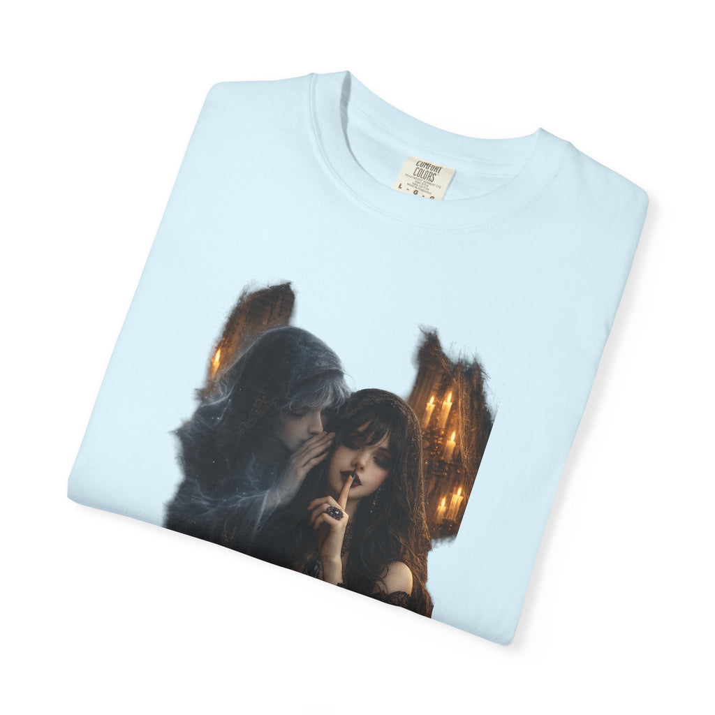 BubbaChubbs Goth Vibe Whispering Style Tee Printify